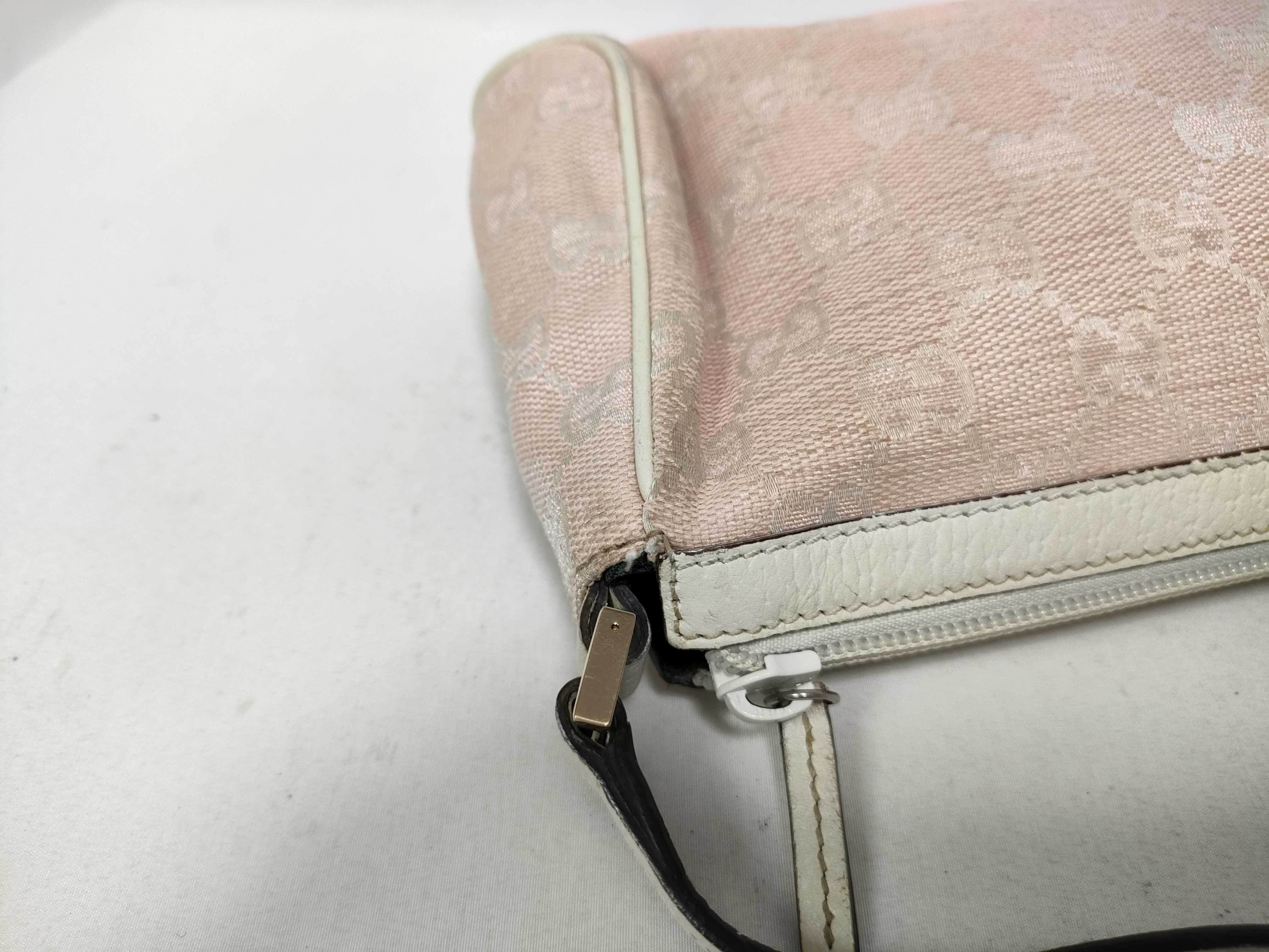 Pink GG Canvas Vintage Mahjong Wrist Bag (Handbag) — view 10