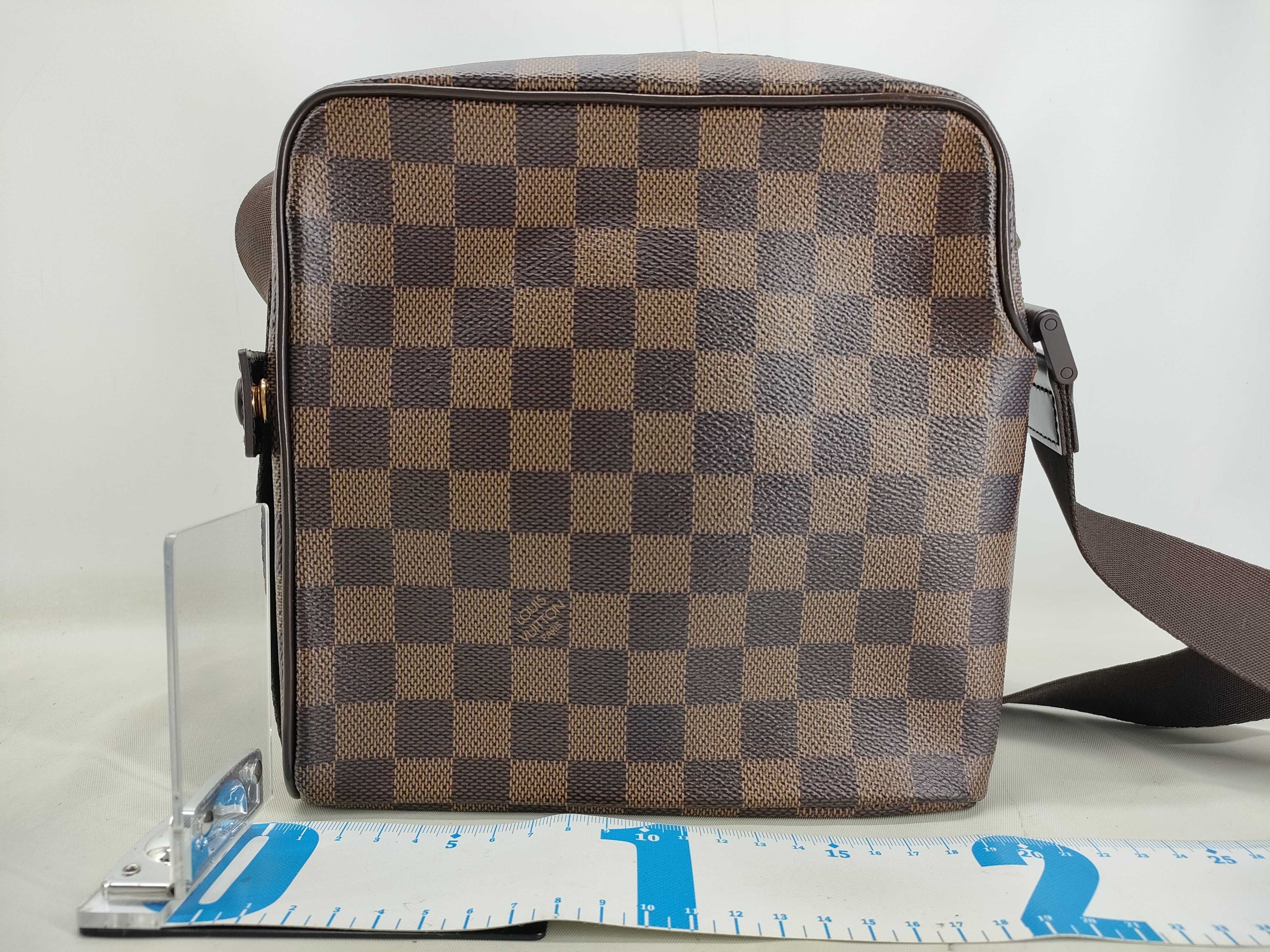 Damier Olaf PM N41442 MI1026 Brown Shoulder Bag — view 2