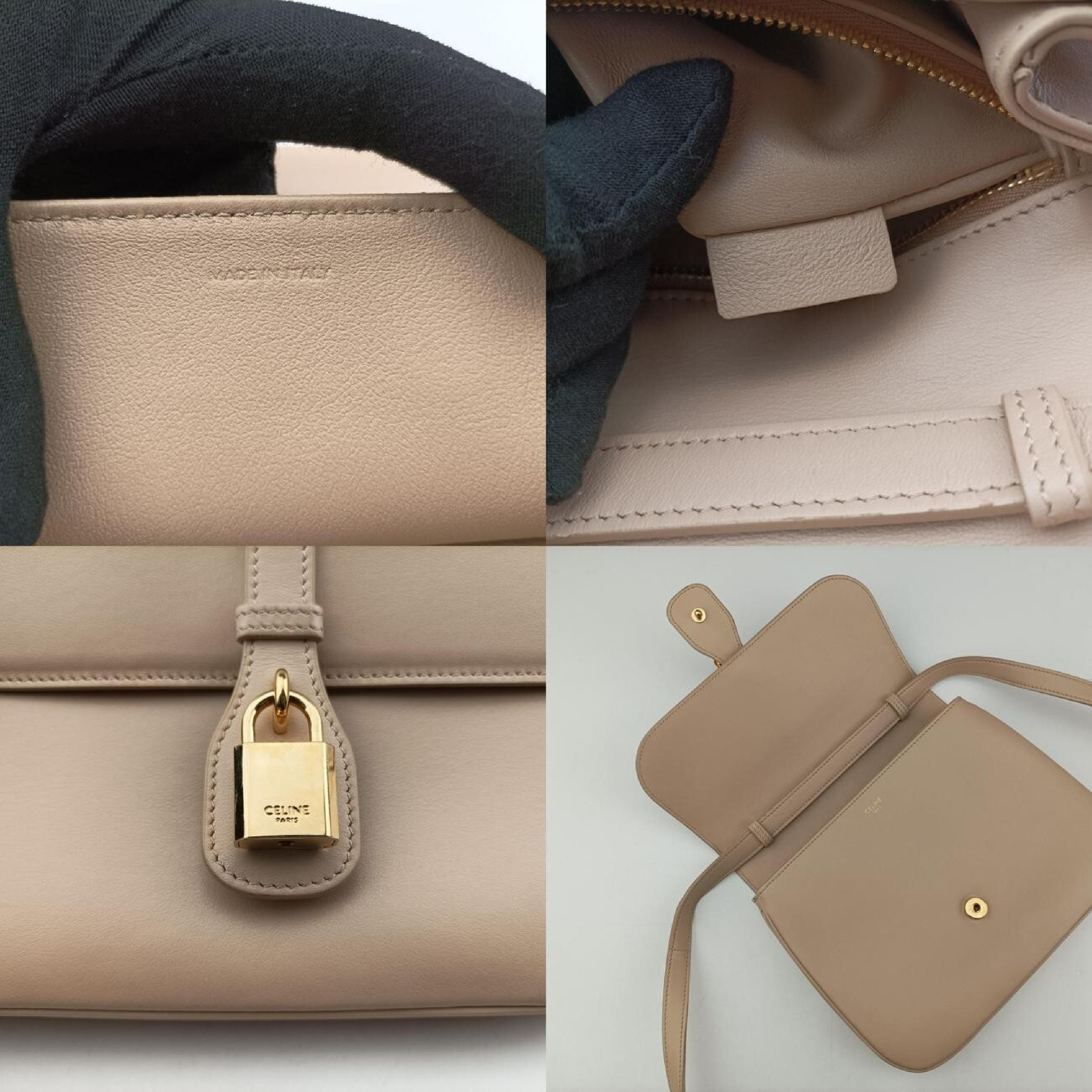Taboo Medium Beige Leather Shoulder Bag 196583 U-CU-0282 — view 8