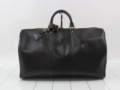 Epi Keepall 50 Noir Boston Bag