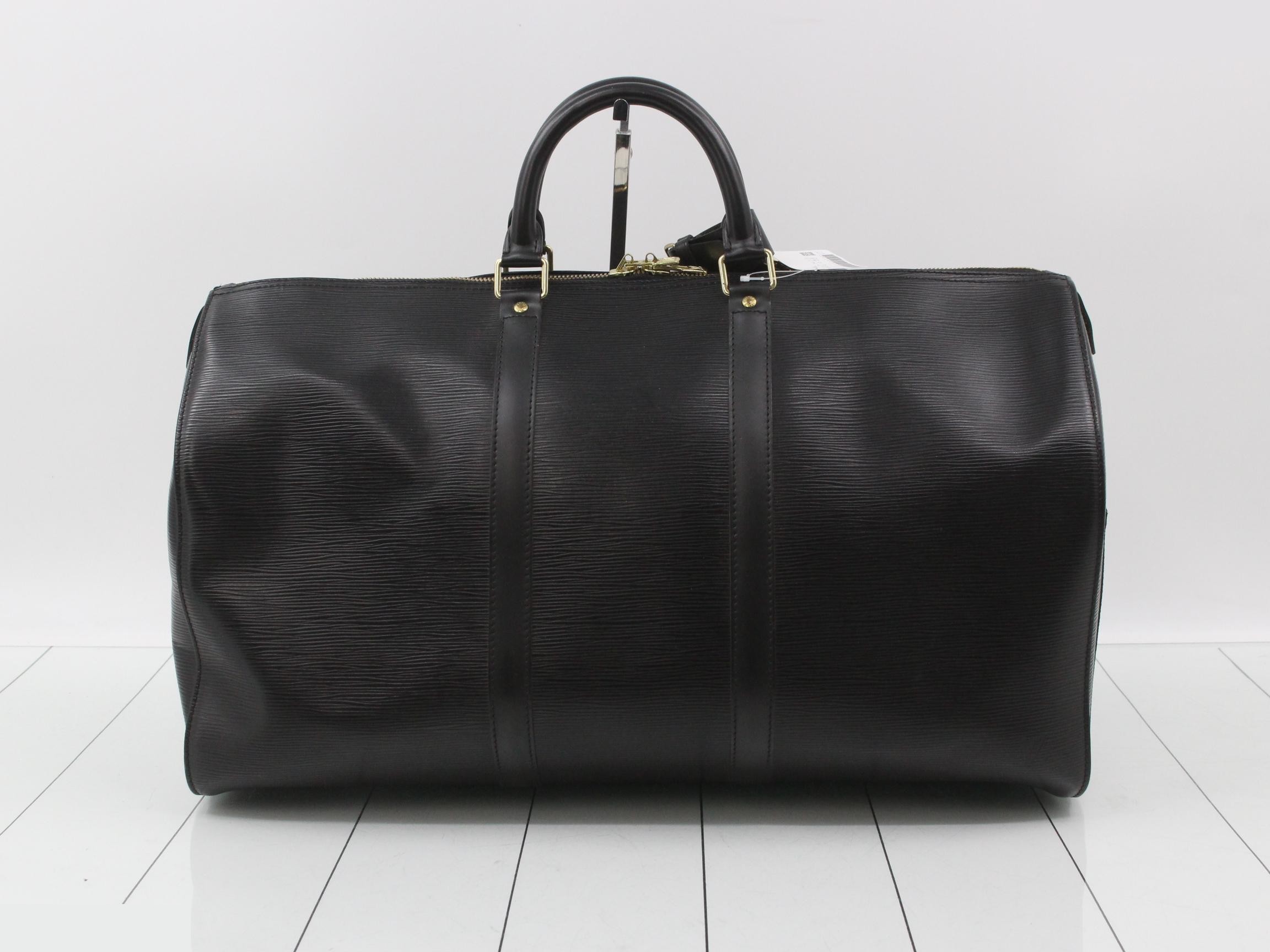 Epi Keepall 50 Noir Boston Bag — view 2