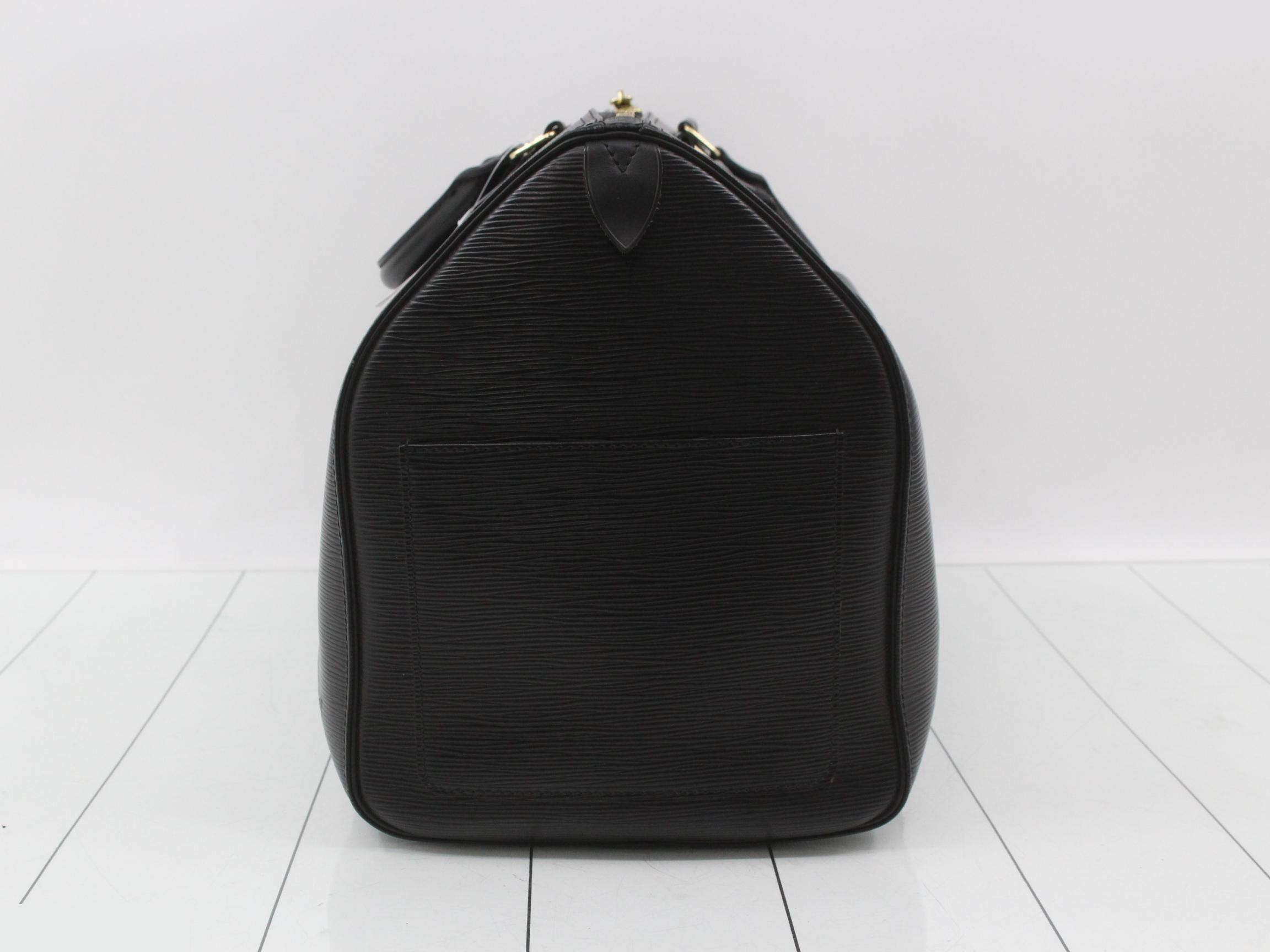 Epi Keepall 50 Noir Boston Bag — view 4