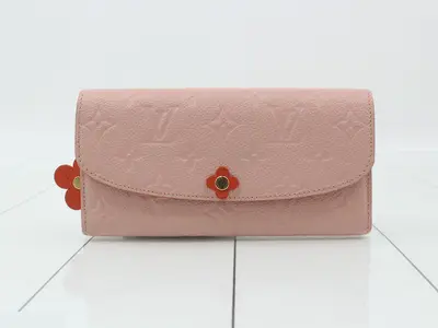 Rose Poudre Portefeuille Emilie Flower Charm Long Wallet