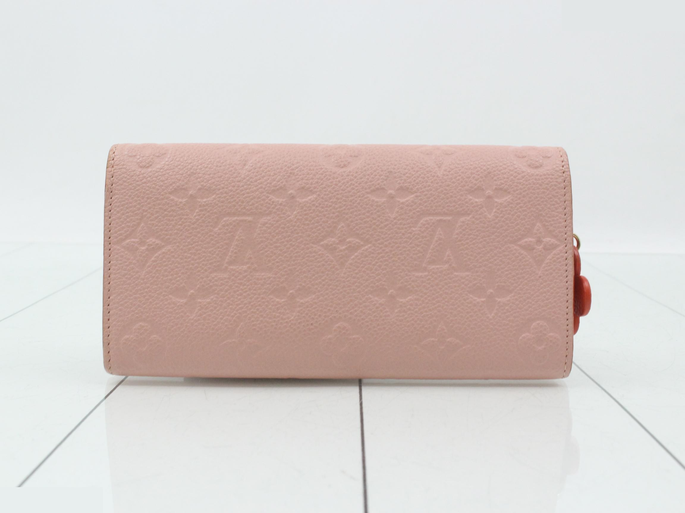 Rose Poudre Portefeuille Emilie Flower Charm Long Wallet — view 2