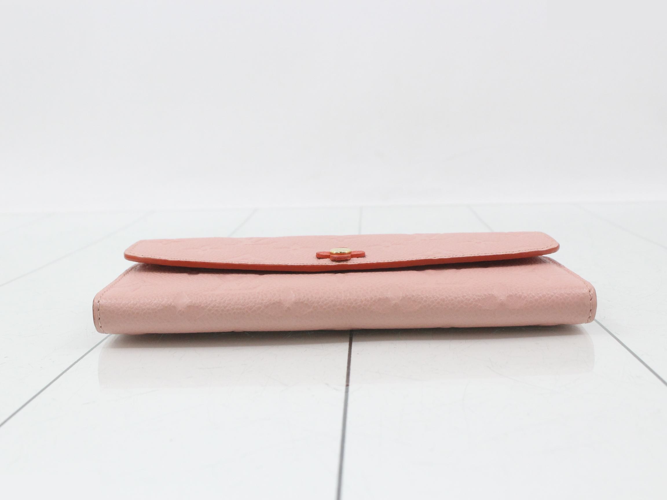 Rose Poudre Portefeuille Emilie Flower Charm Long Wallet — view 3