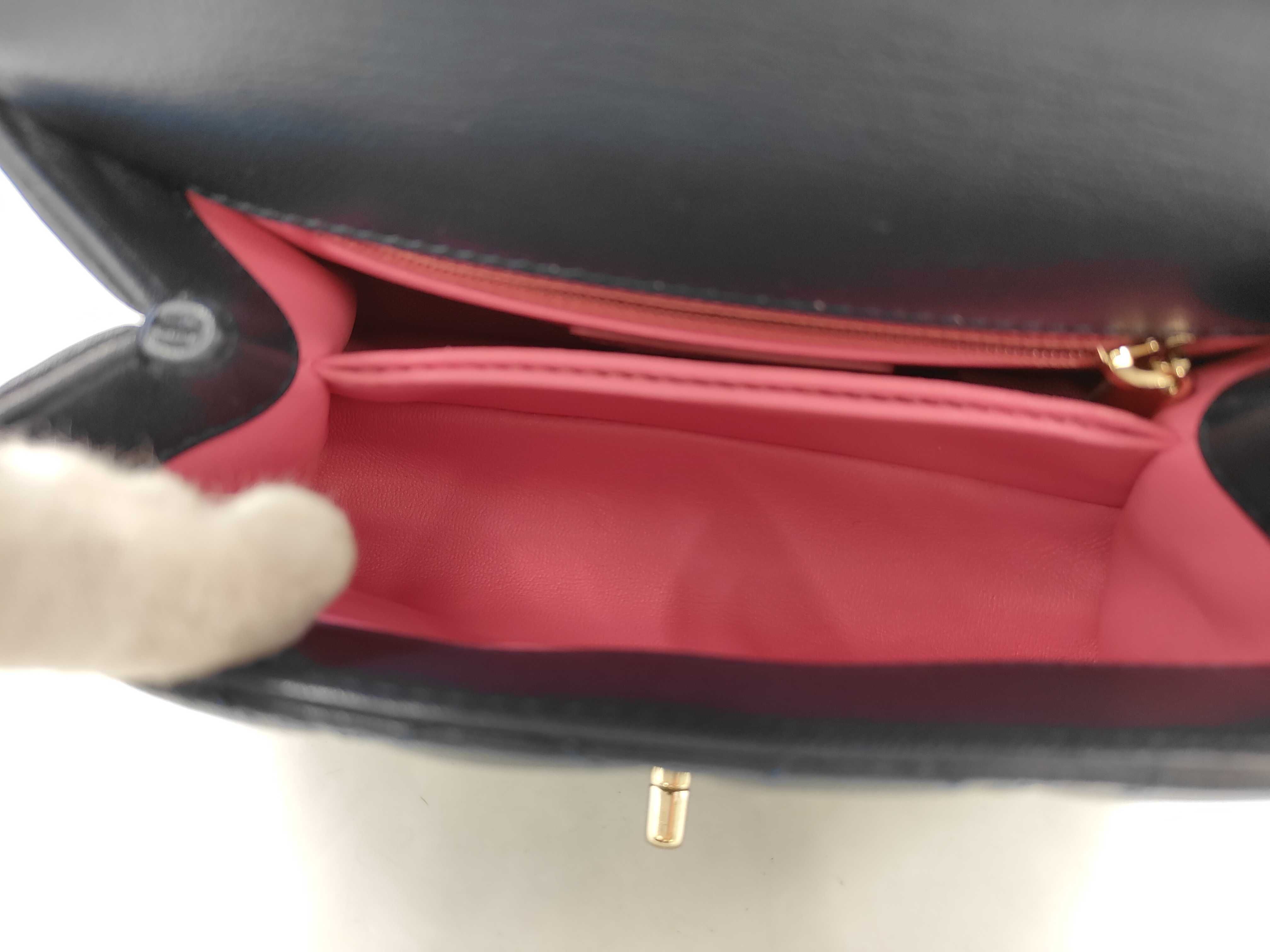 Lambskin Navy Coco Handle Shoulder Bag (Serial Number 31) — view 14