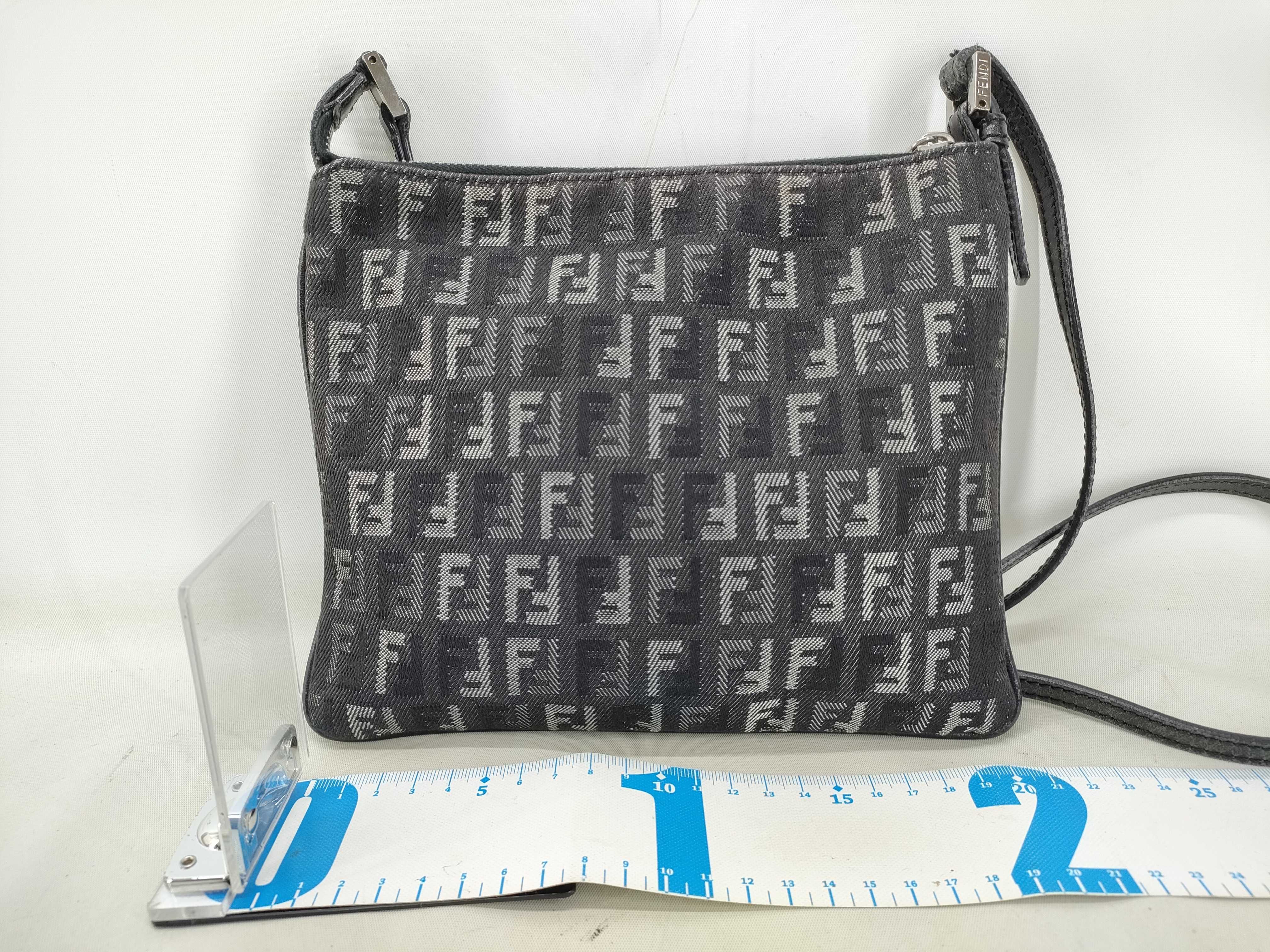 Zucca pattern Zucchino denim shoulder bag — view 2