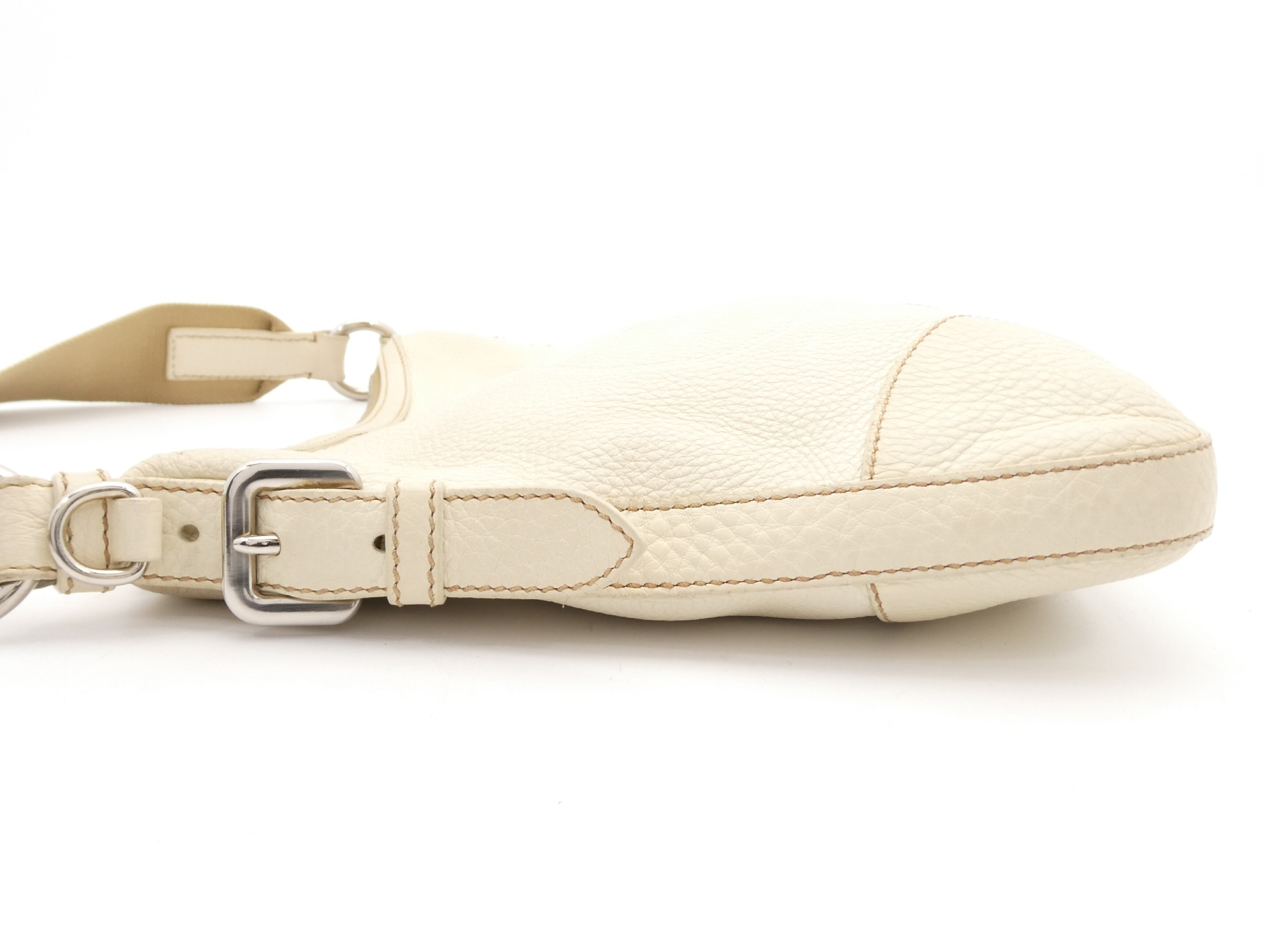 Logo Jacquard Leather Shoulder Bag — view 3