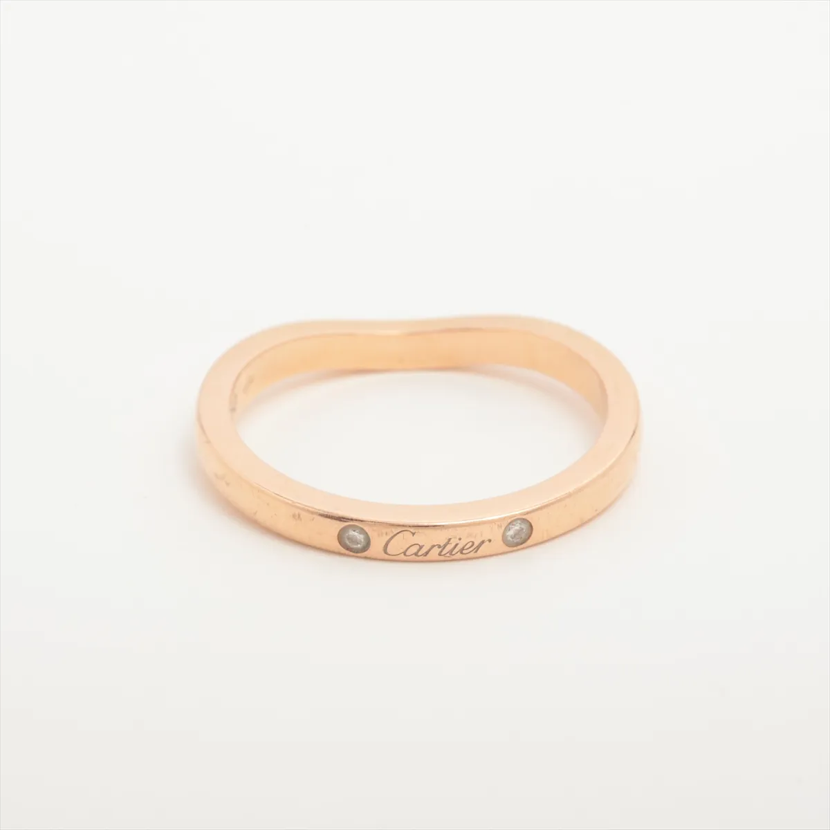 Ballerina Curve Wedding 3-Diamond Ring, 750 (PG), 2.5g, 50 ROT183 — view 2