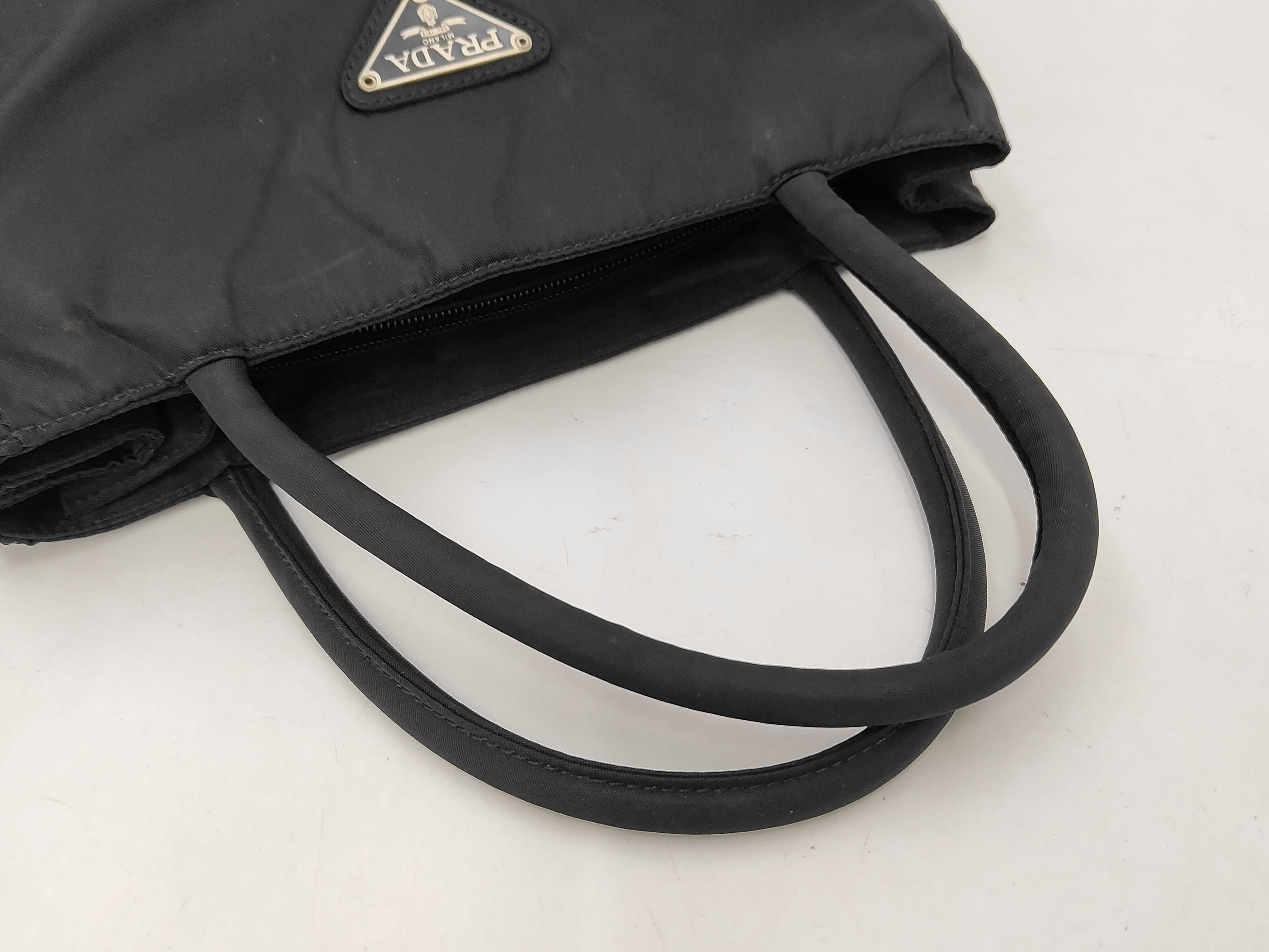 nylon tote bag, black tote bag — view 3