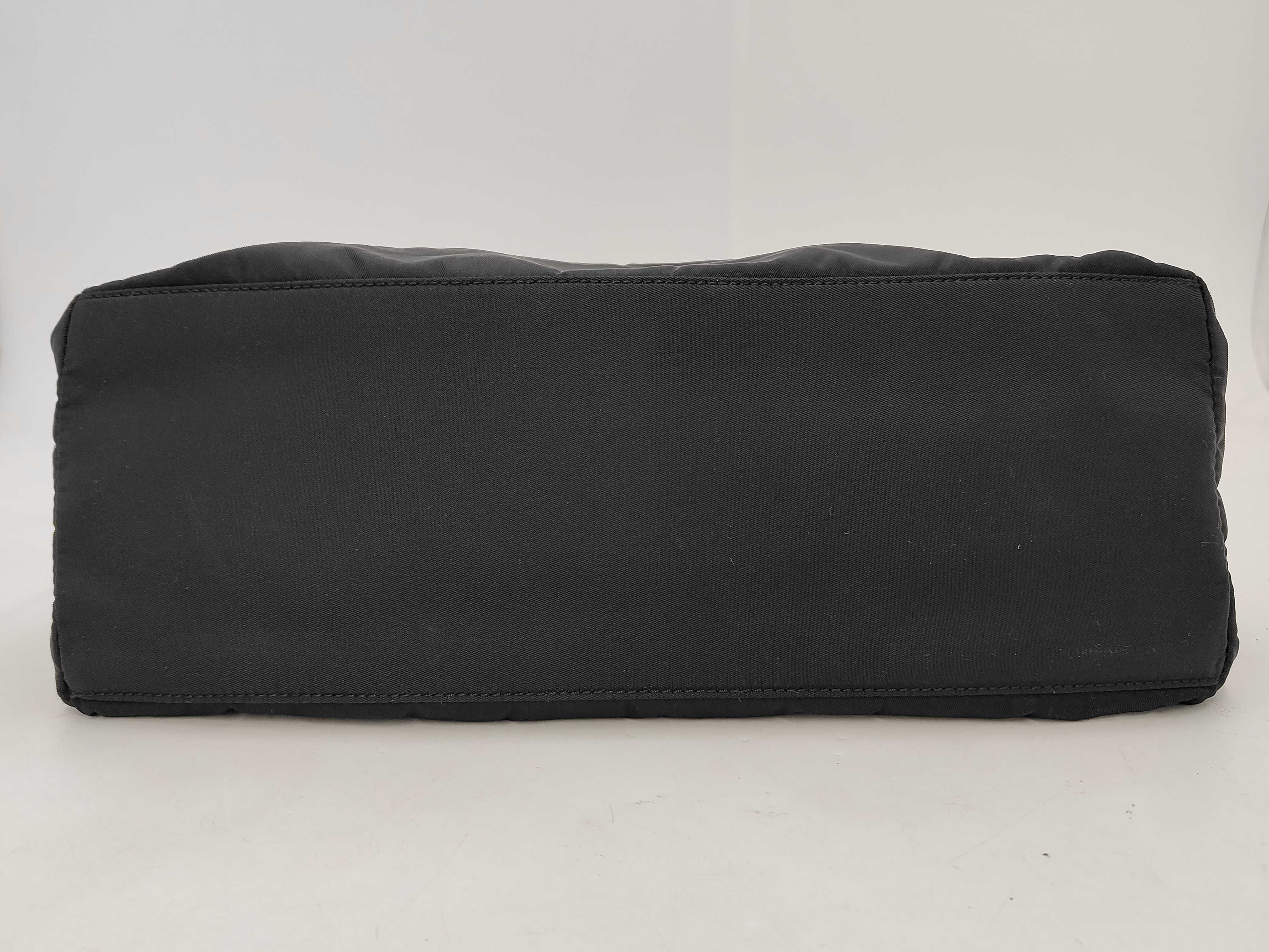 nylon tote bag, black tote bag — view 6