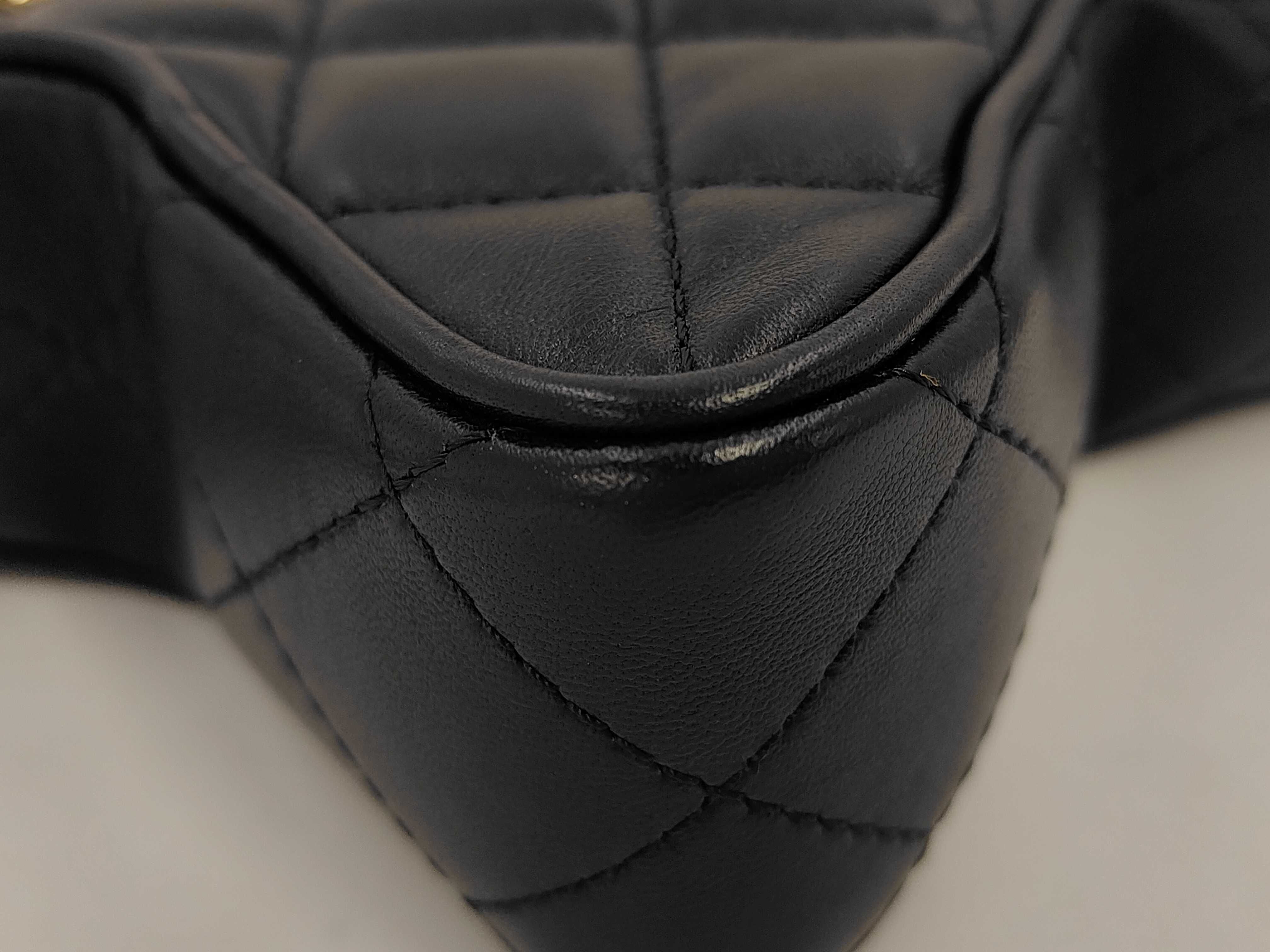 Matelassé Chain Lambskin Shoulder Bag — view 3