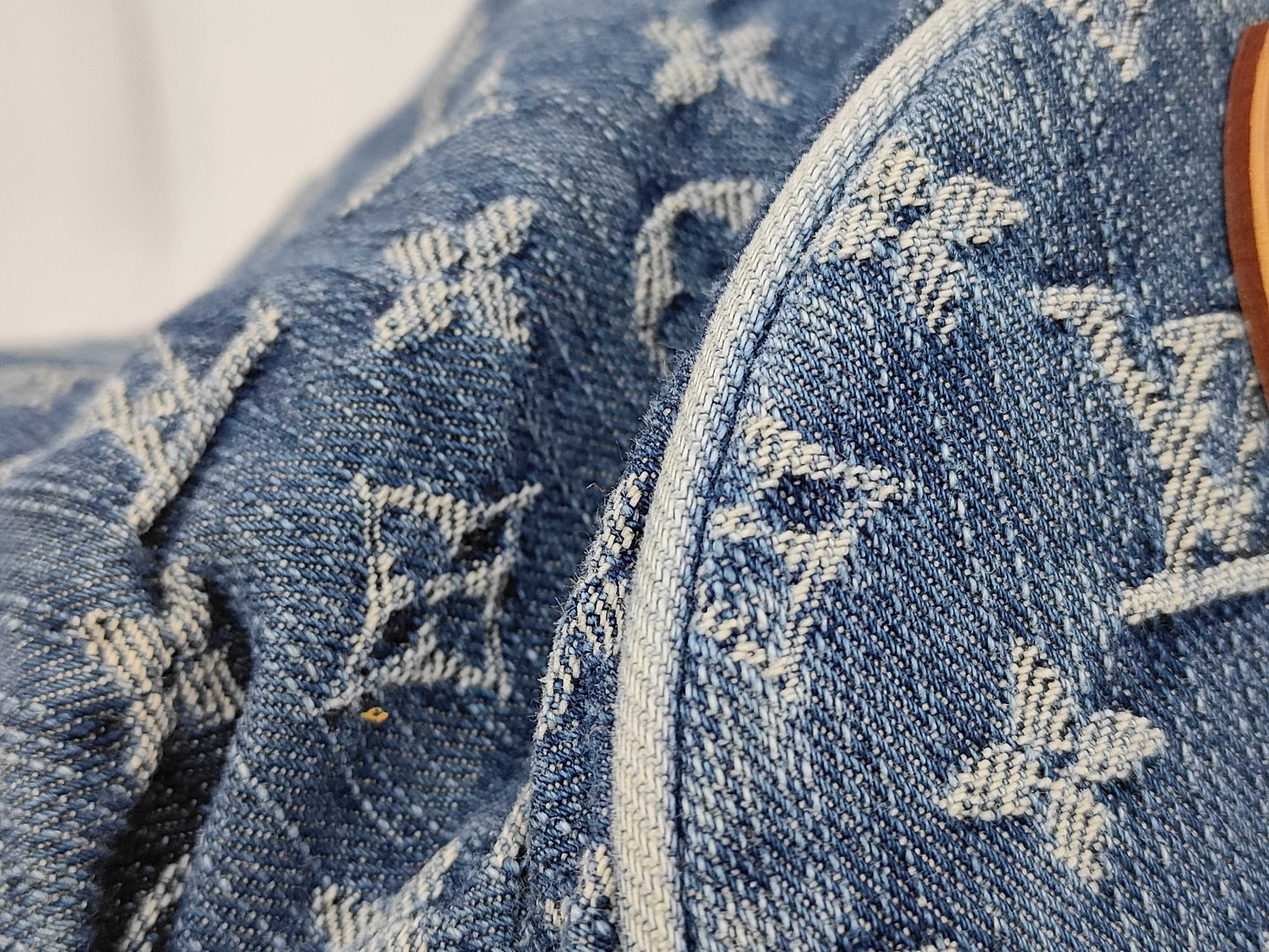 Monogram Denim XL Shoulder Bag — view 7
