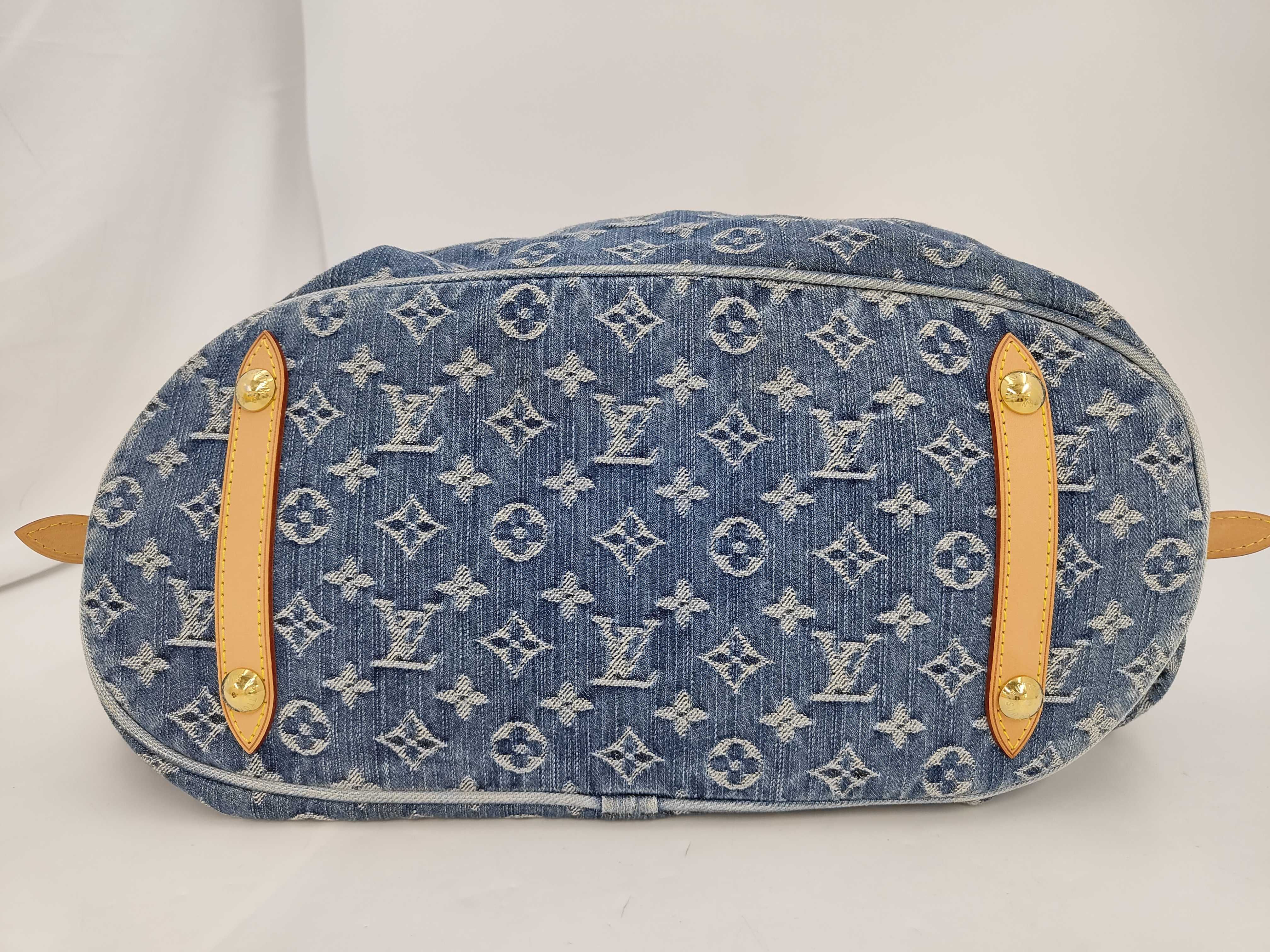 Monogram Denim XL Shoulder Bag — view 8