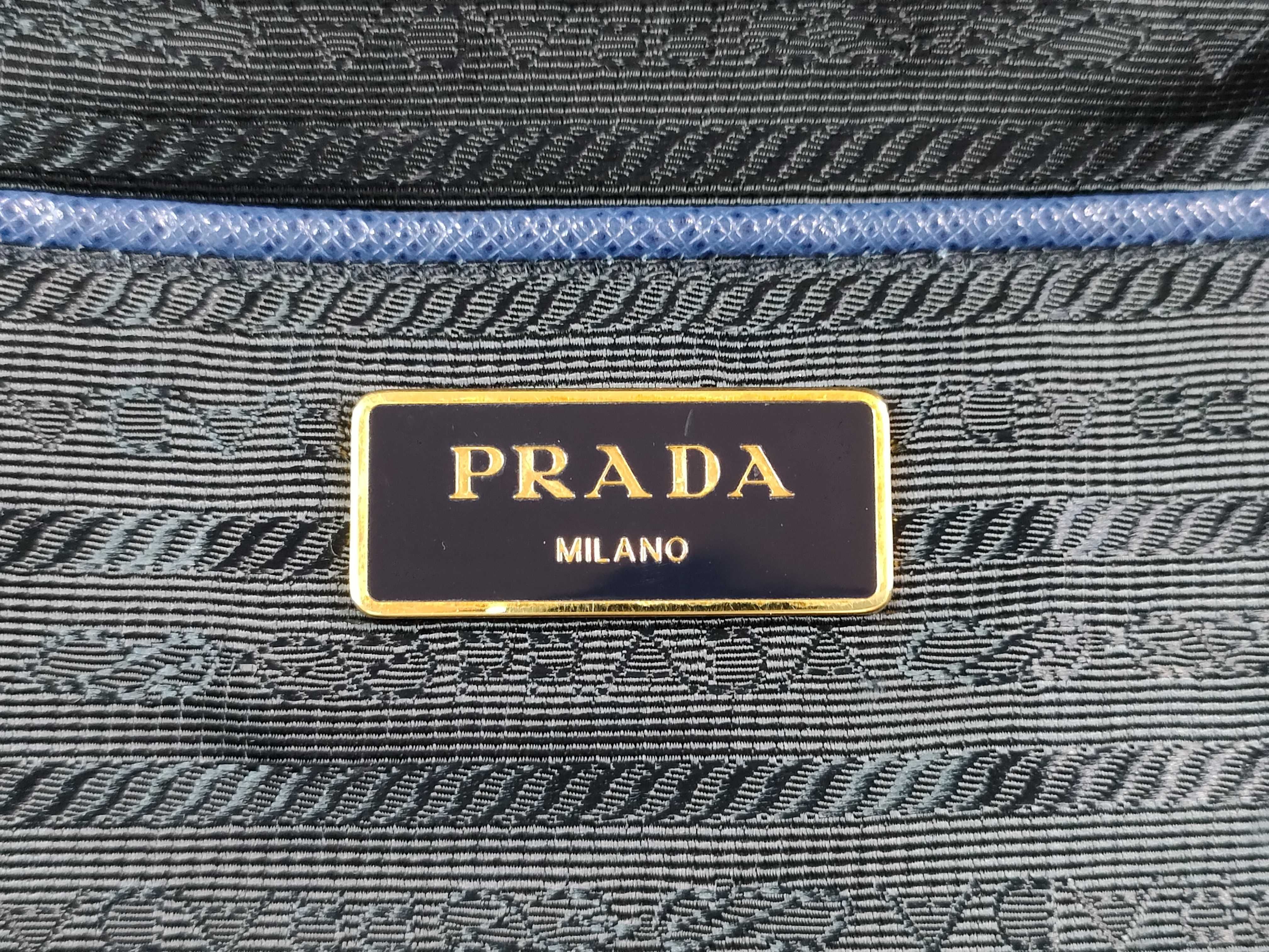 DU- Saffiano Lux Galleria Leather Tote Bag Navy BN1802 Handbag — view 12