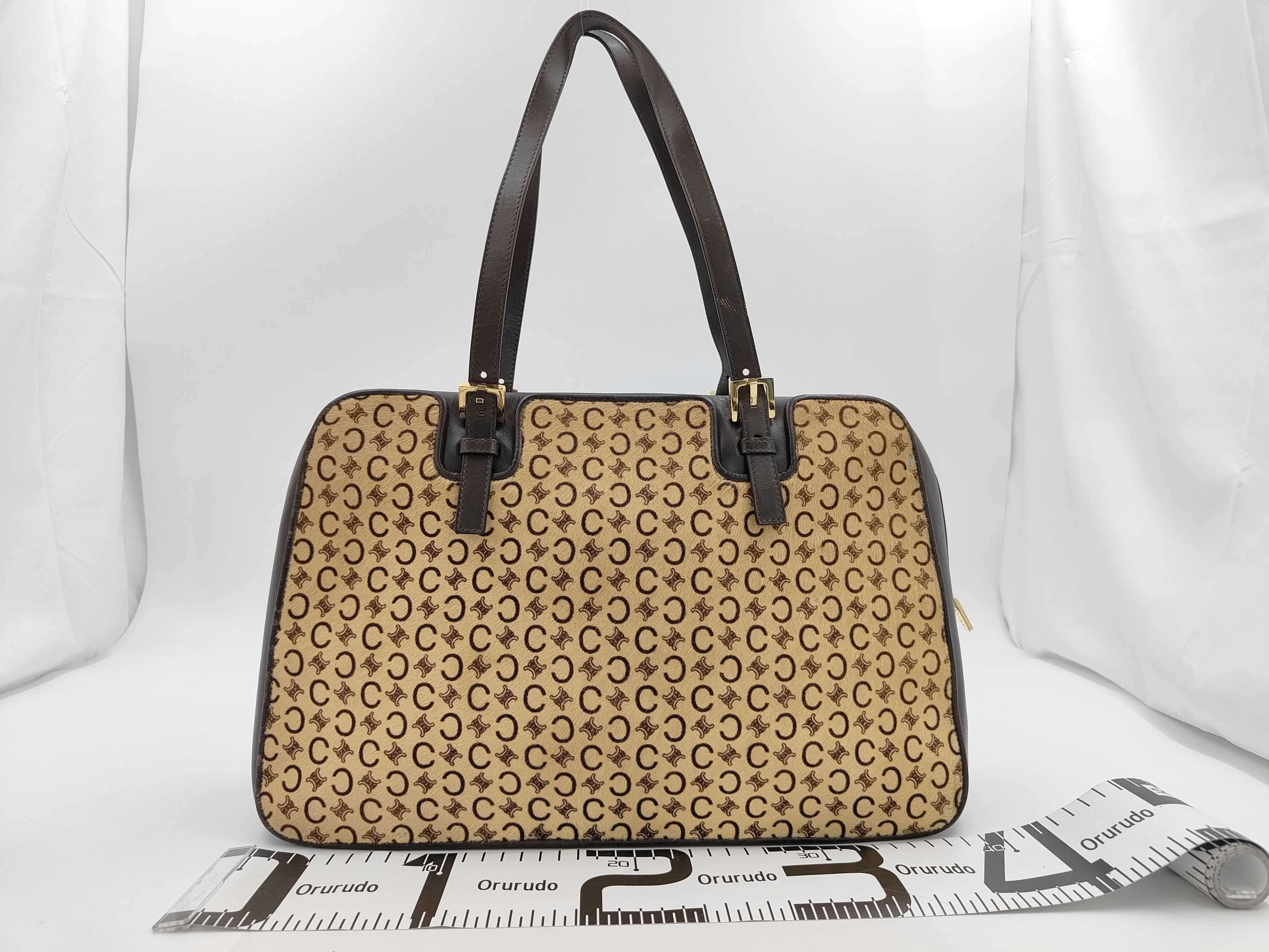 C Macadam Calf Hair Handbag — view 2
