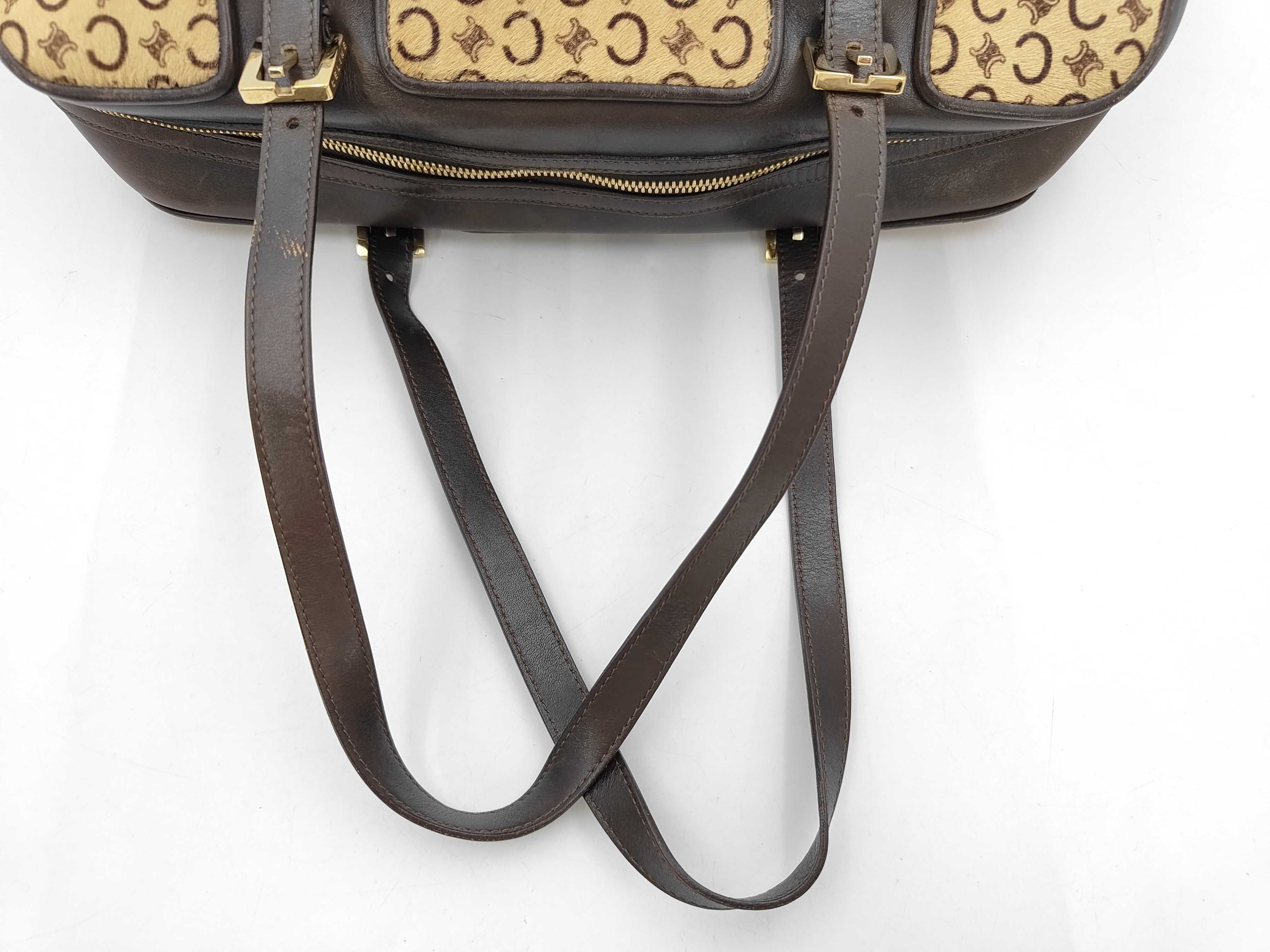 C Macadam Calf Hair Handbag — view 3