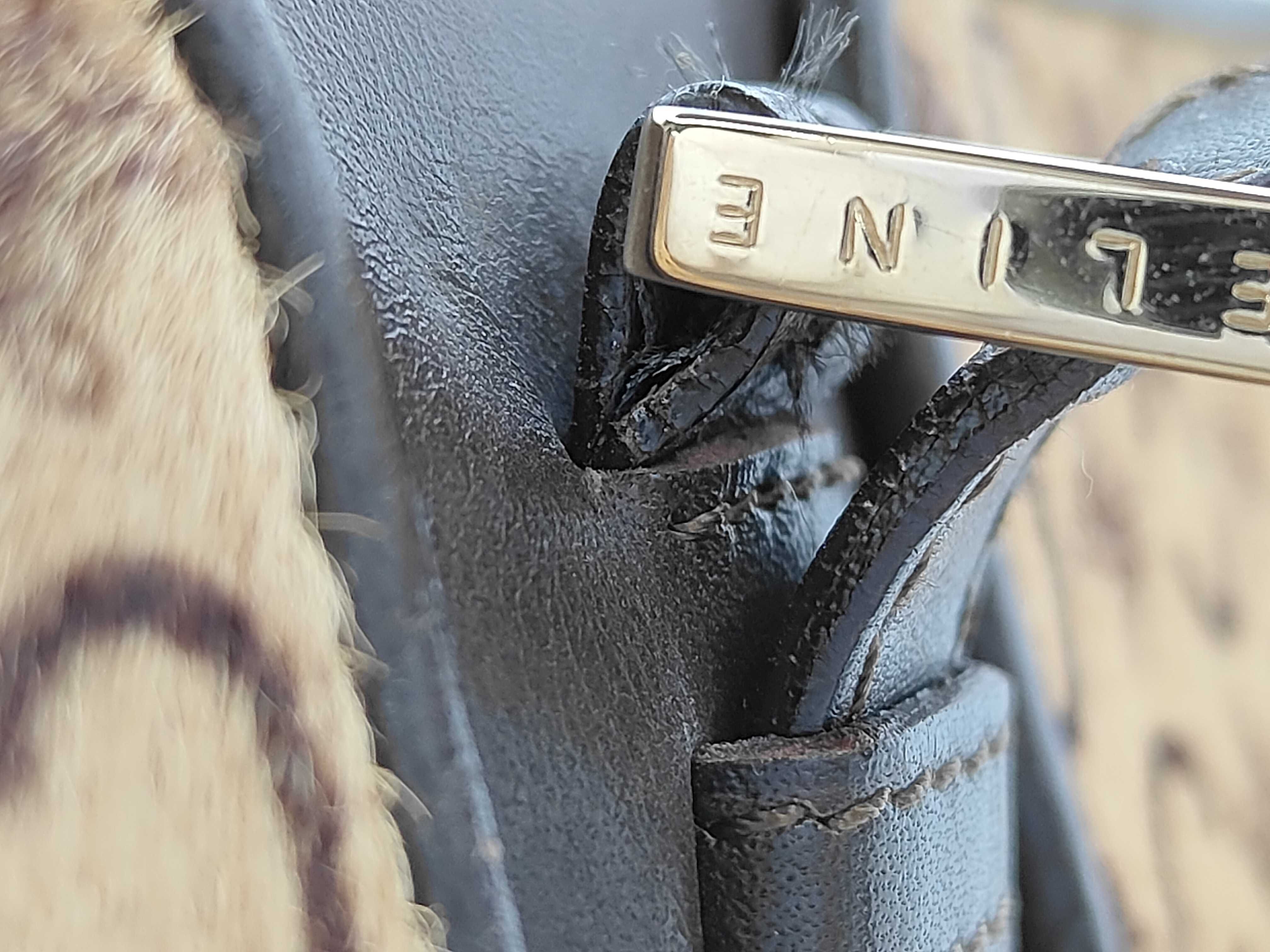 C Macadam Calf Hair Handbag — view 5