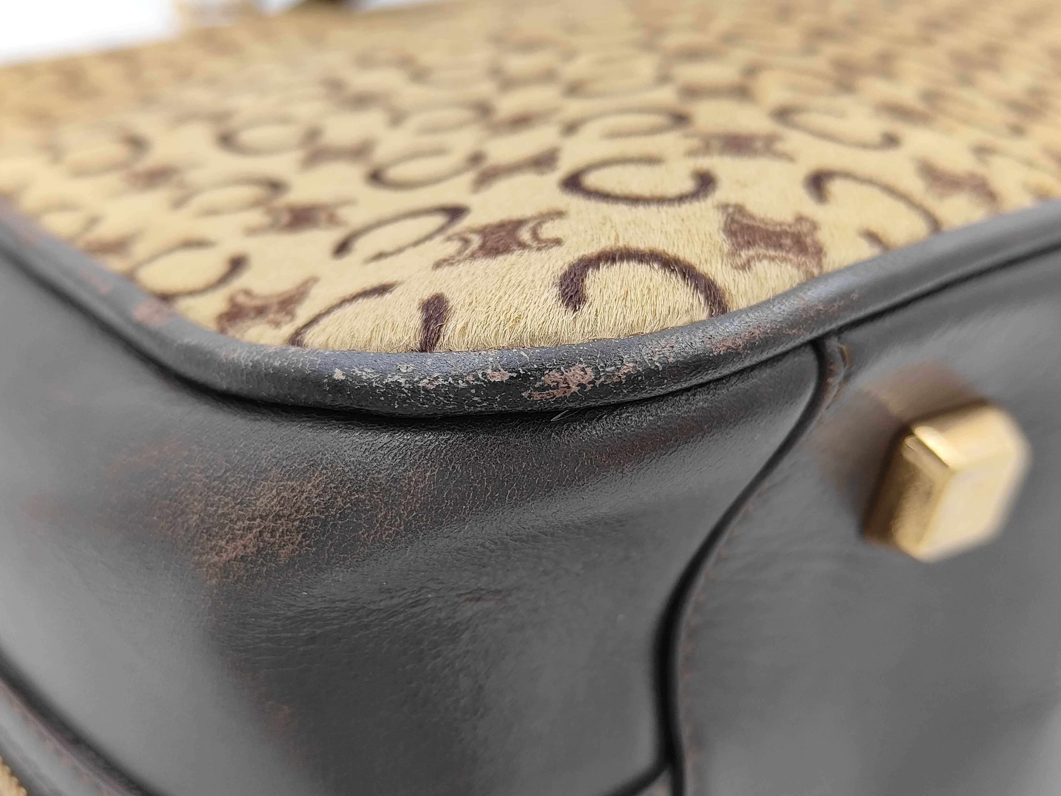 C Macadam Calf Hair Handbag — view 9