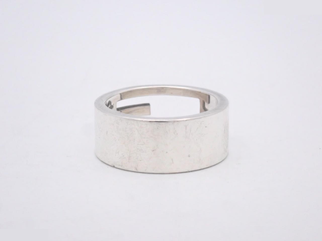 Branded G Silver Ring, Stamped 13, Actual Size #12, 925 Sterling Silver / 7.6g — view 2