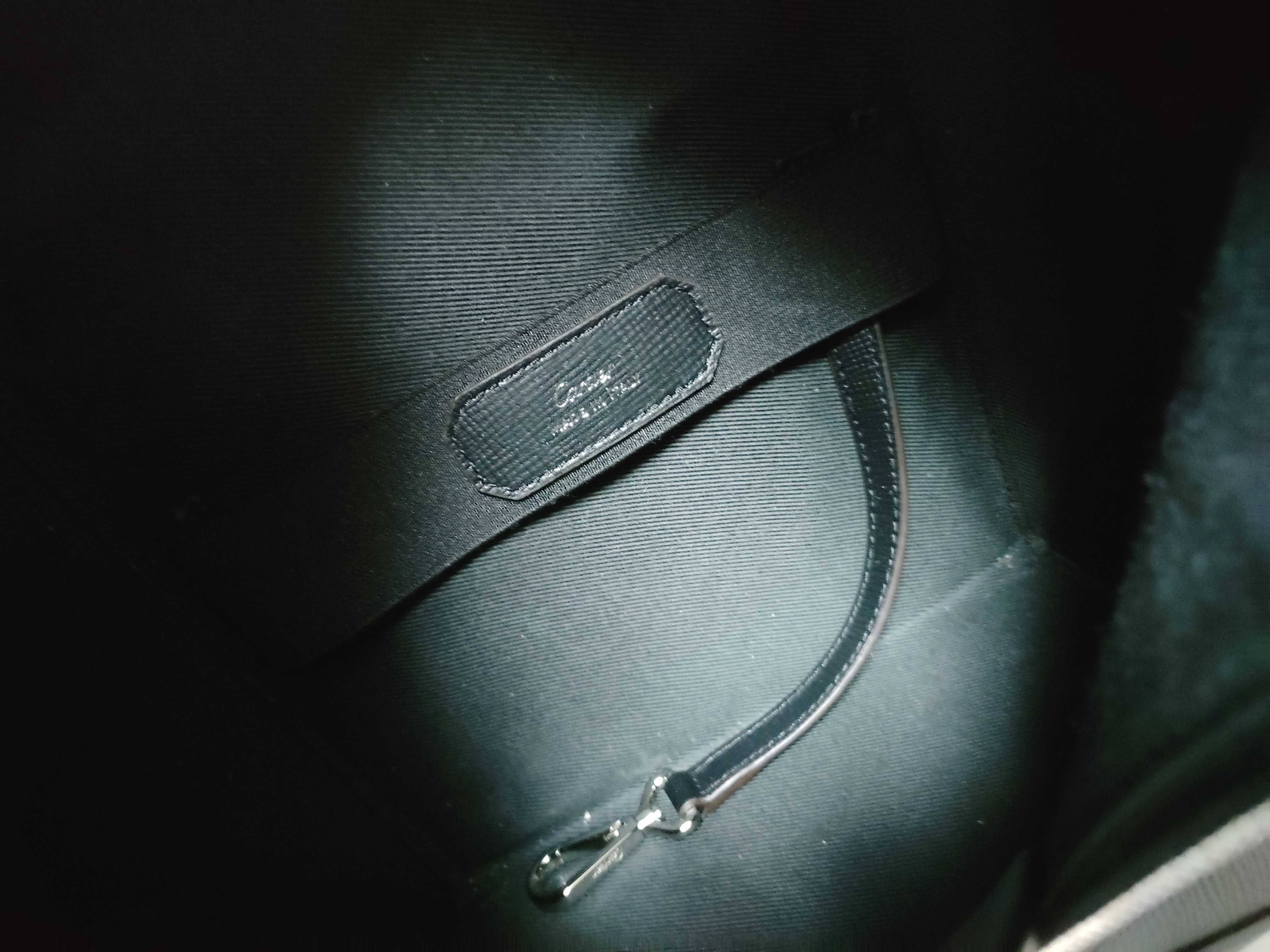 Losange Shoulder Bag, Black Leather Shoulder Bag — view 12