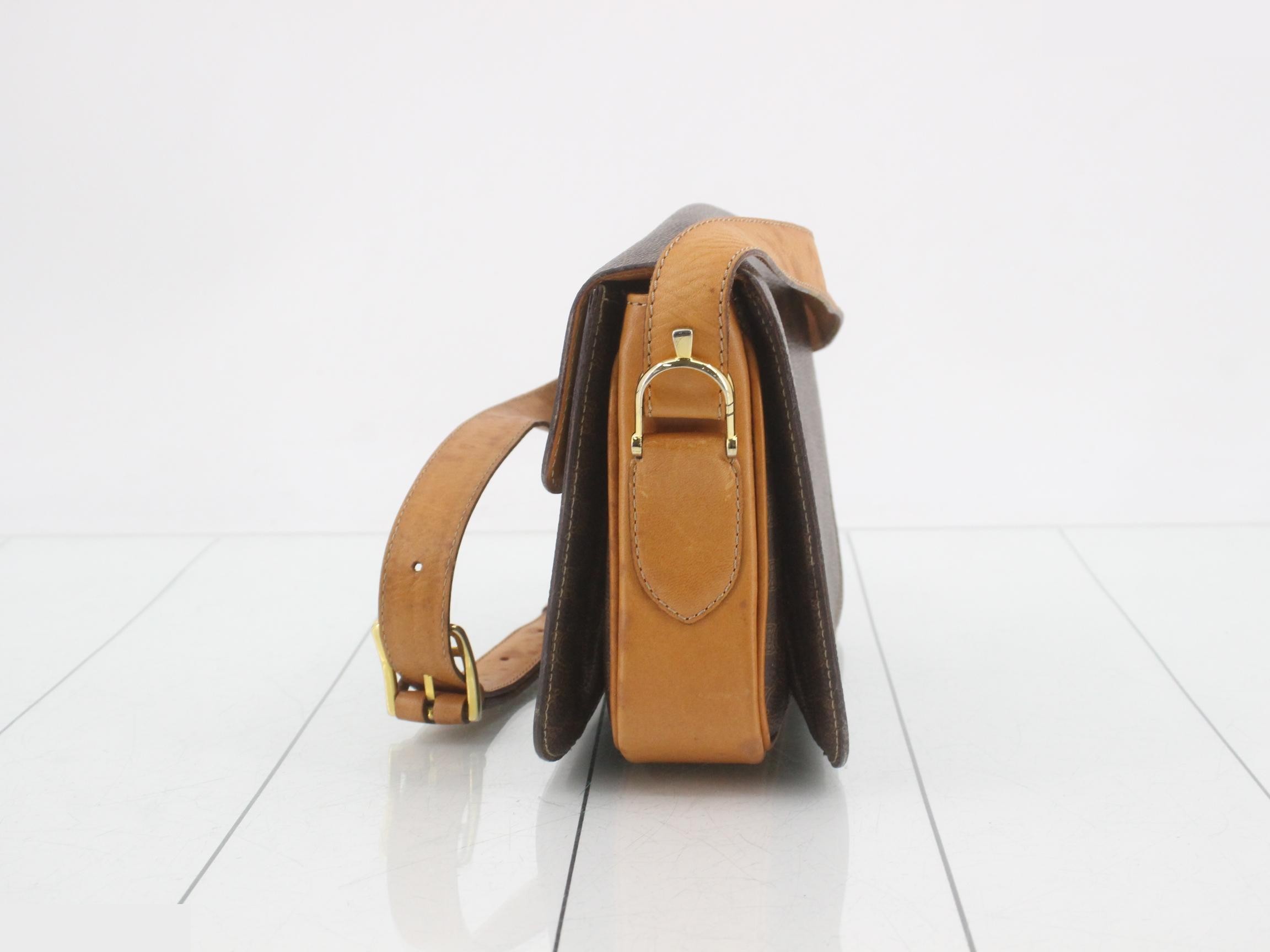 Macadam pattern shoulder bag with carriage hardware — view 3