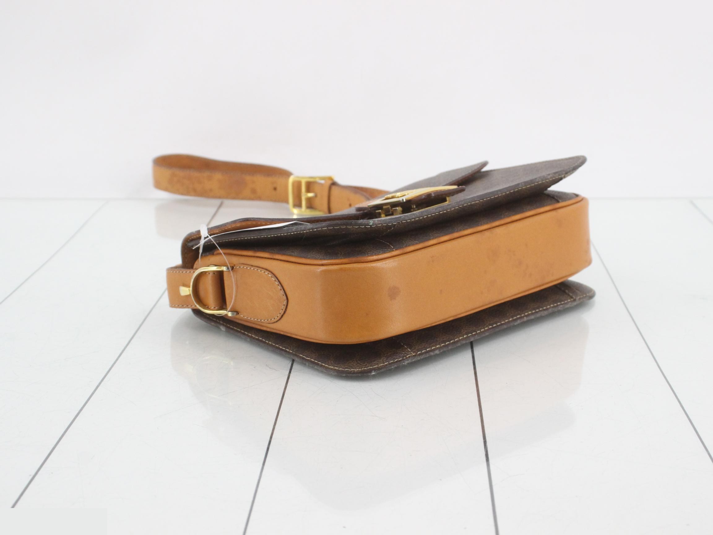 Macadam pattern shoulder bag with carriage hardware — view 5