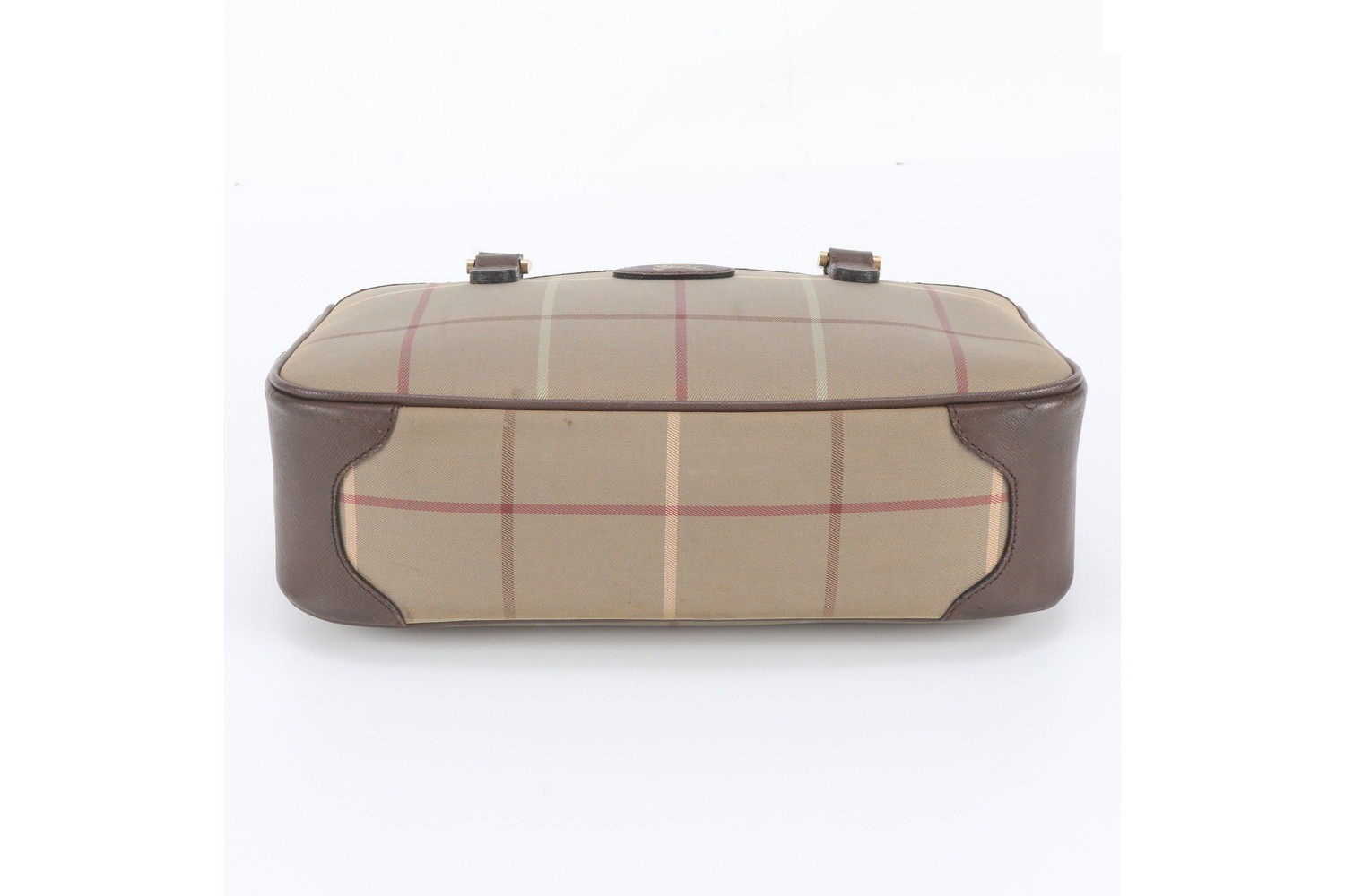 Nova Check Leather Tote Bag — view 6
