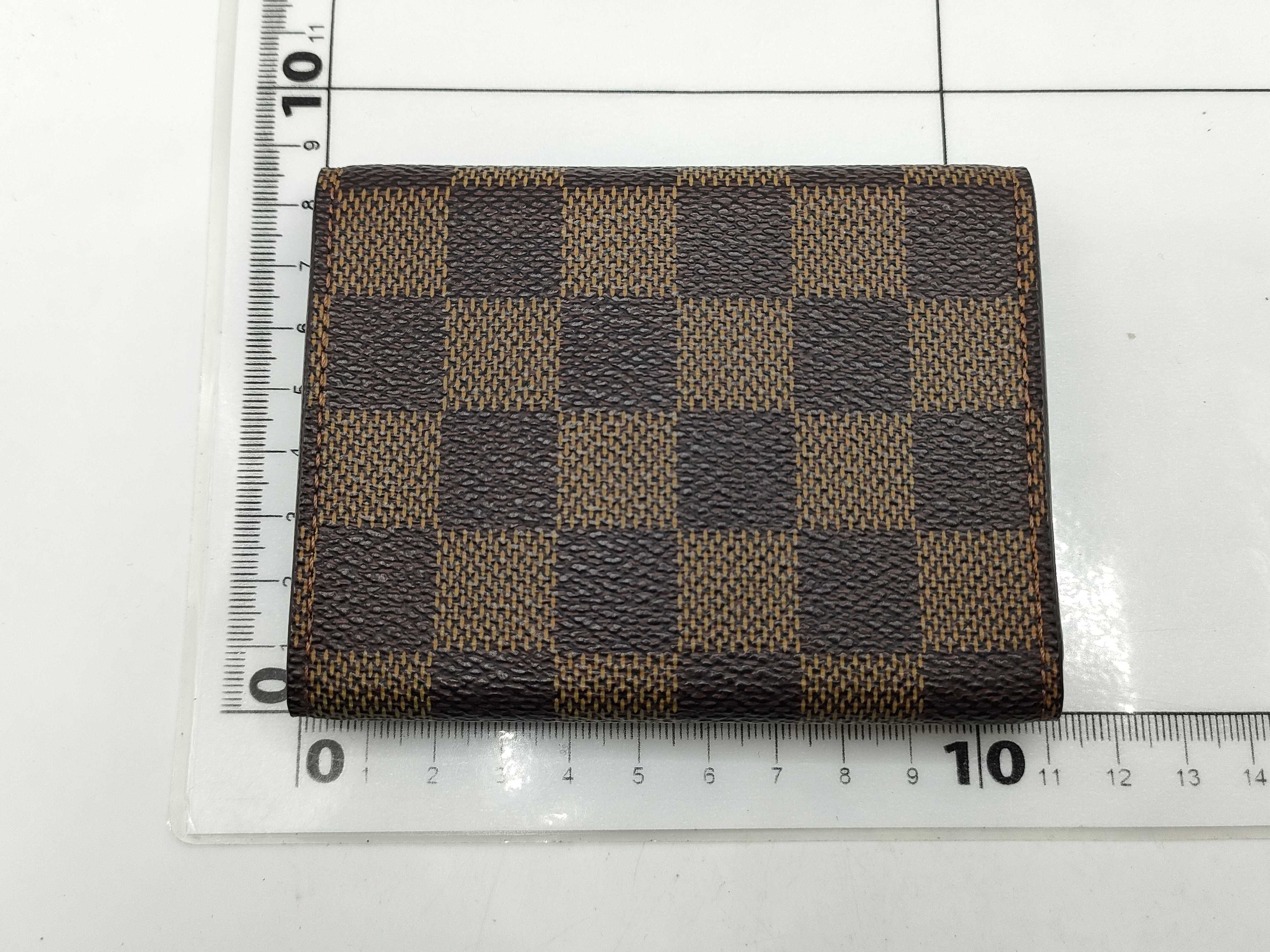Damier Enveloppe Carte de Visite with initials - Card case — view 2