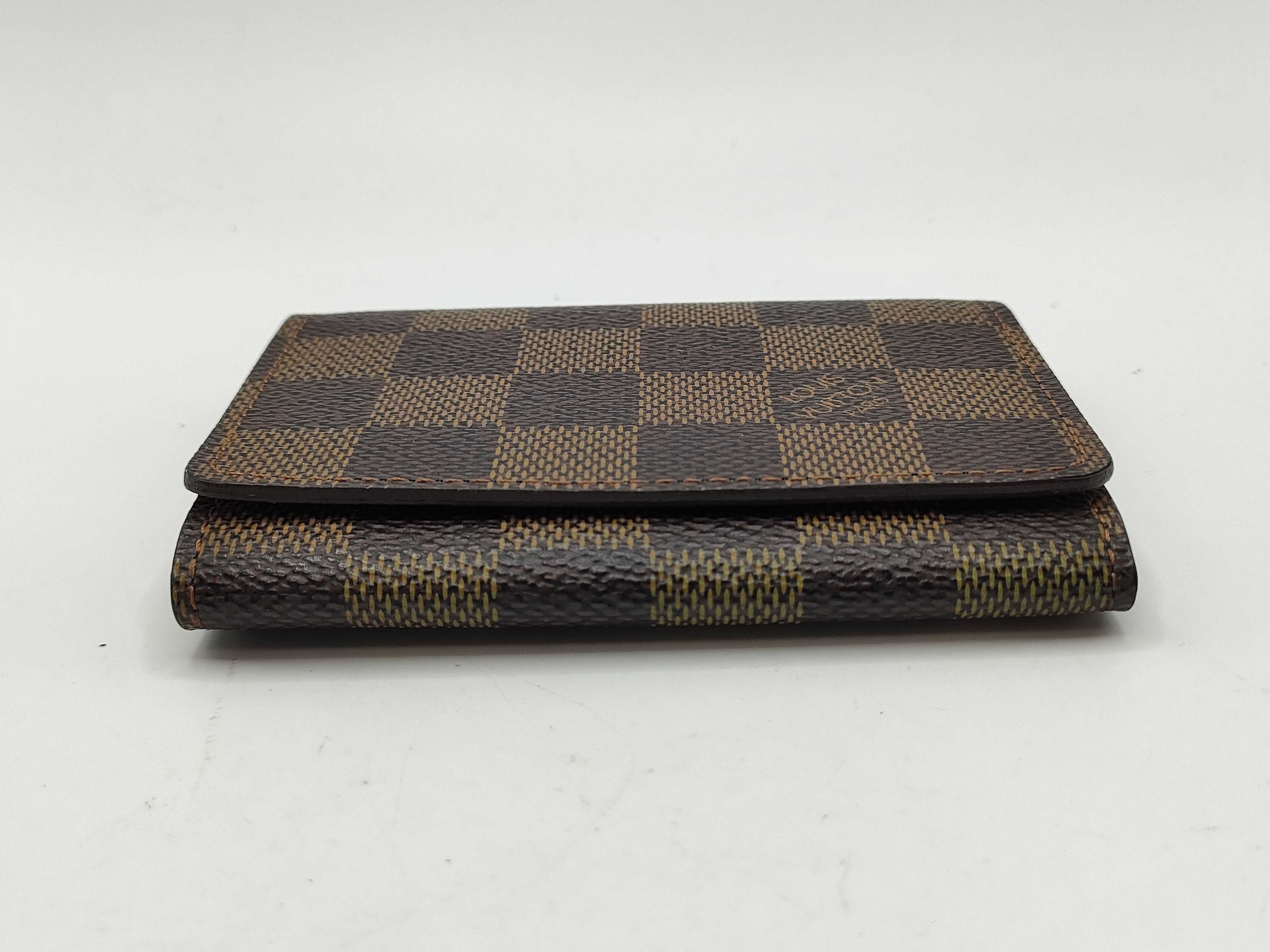 Damier Enveloppe Carte de Visite with initials - Card case — view 3