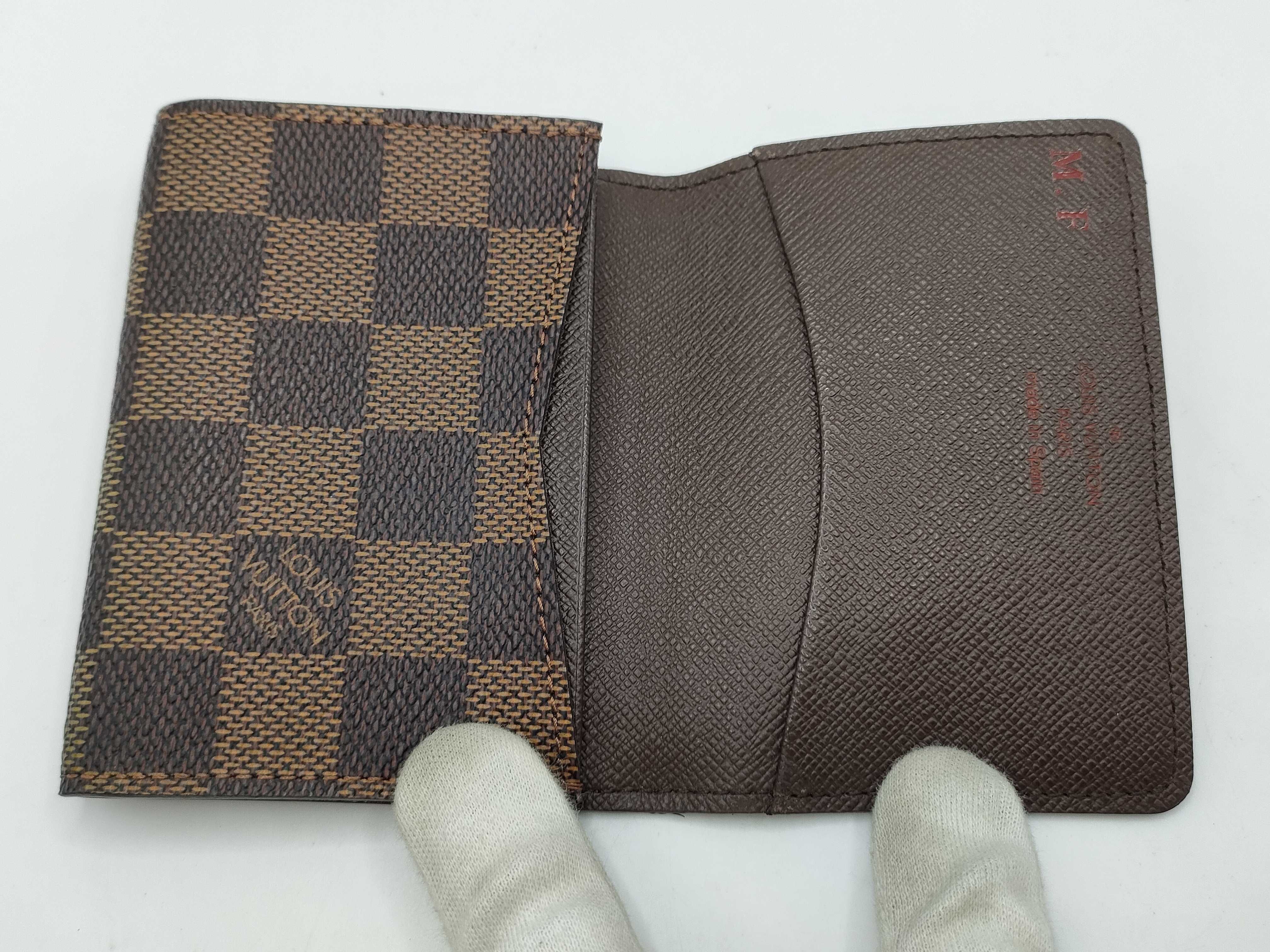 Damier Enveloppe Carte de Visite with initials - Card case — view 6