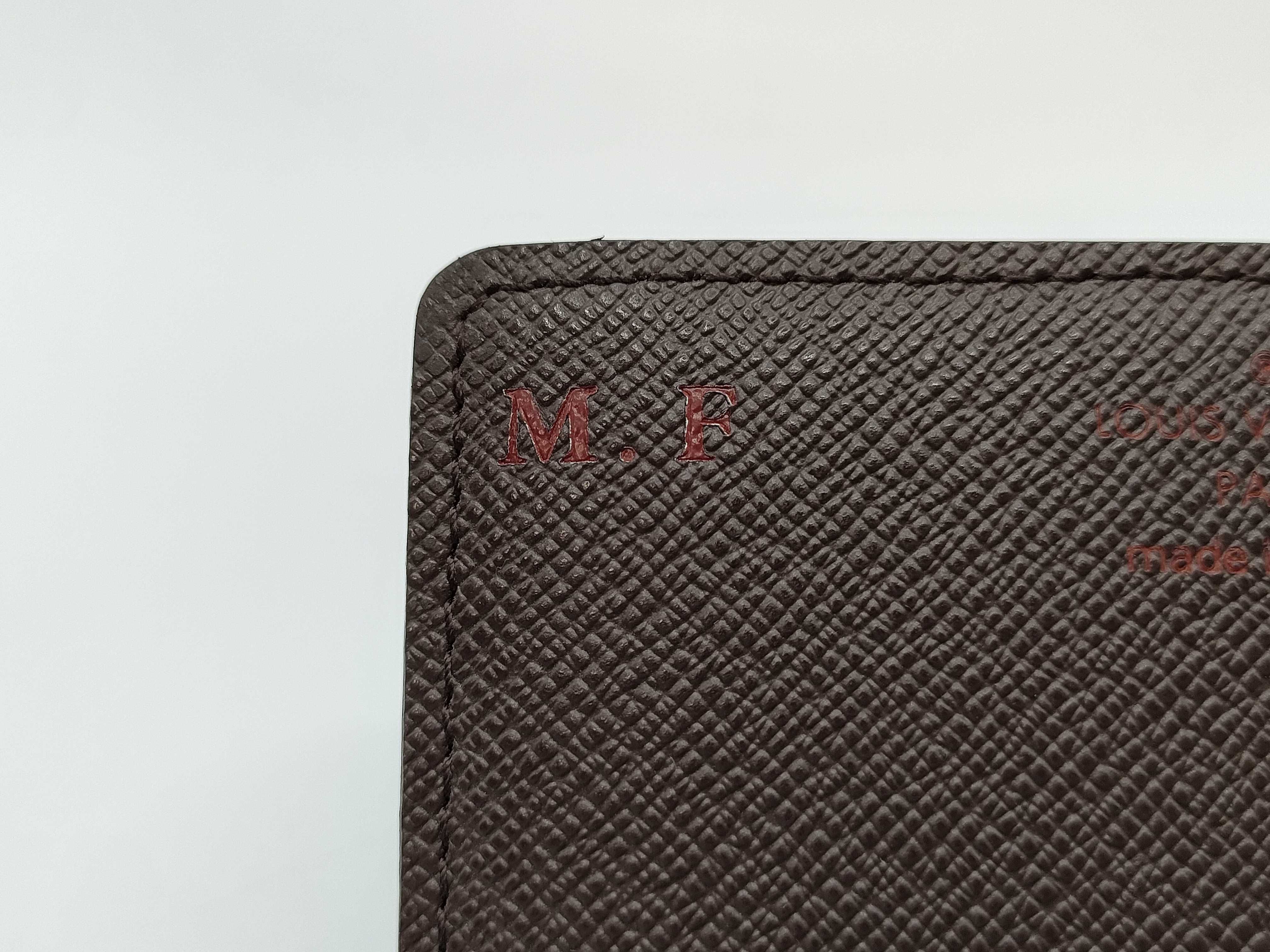 Damier Enveloppe Carte de Visite with initials - Card case — view 10