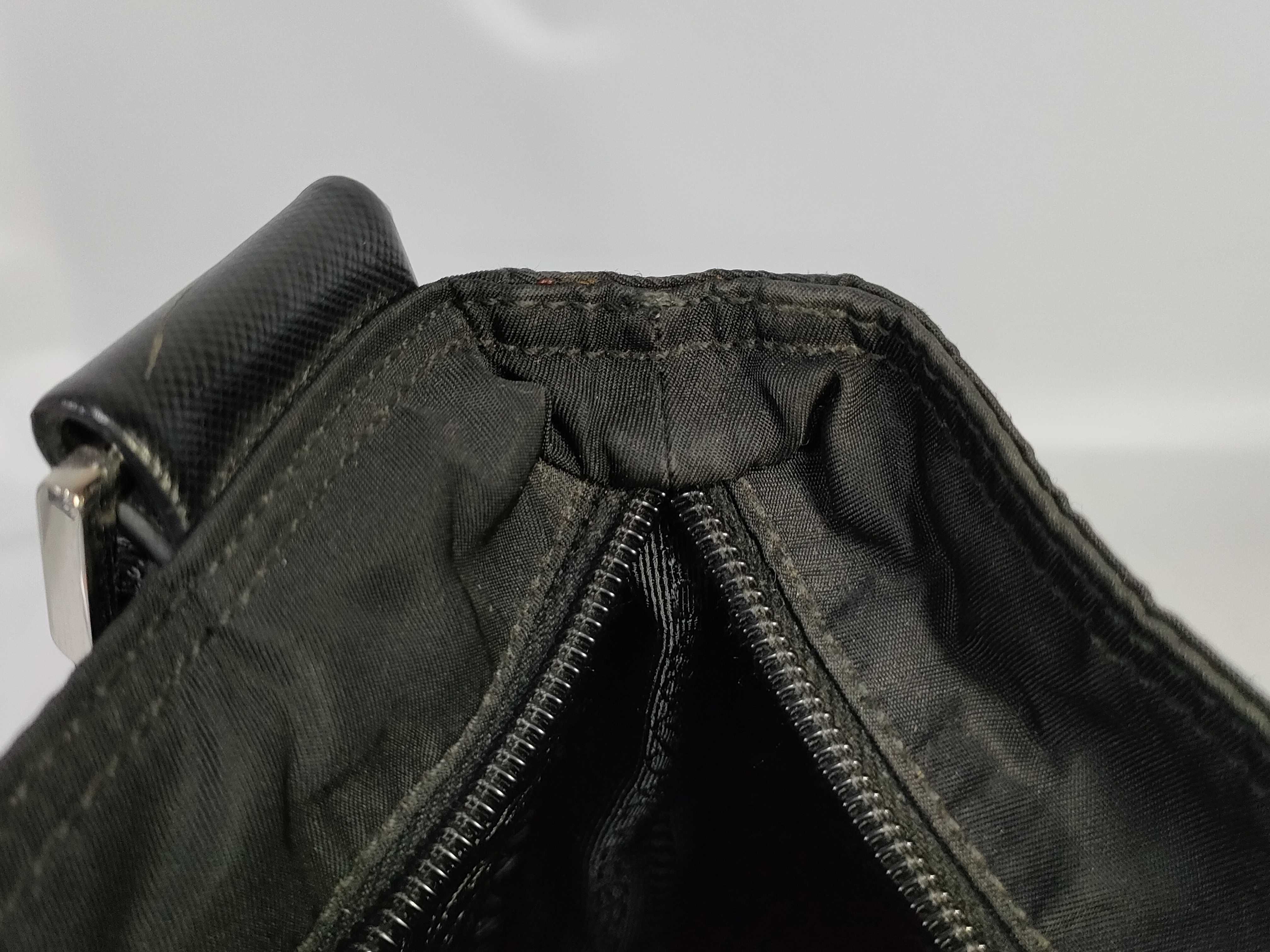 Nylon Shoulder Bag with Triangle Logo, Comes with Guarantee Card. — view 15