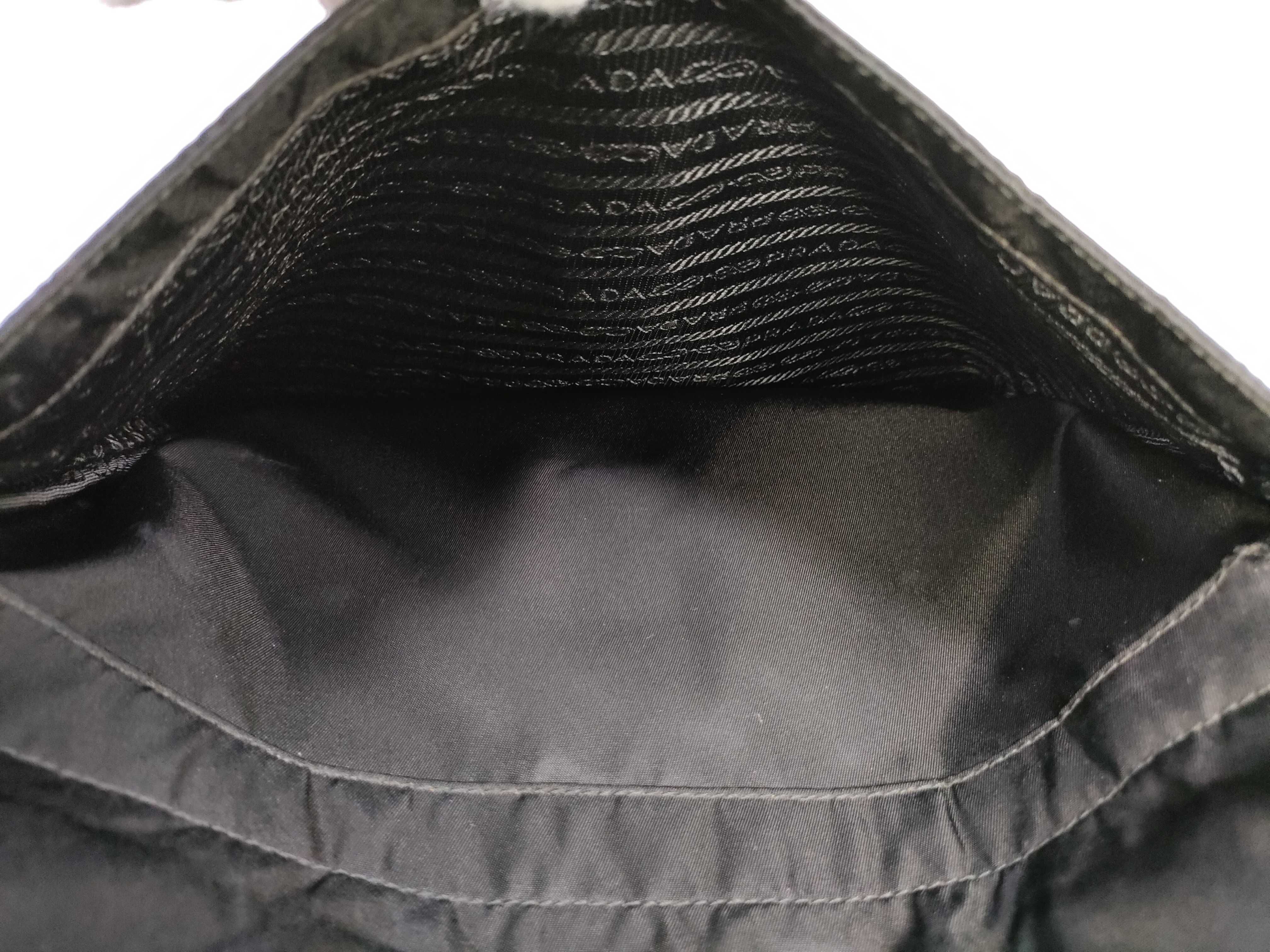 Nylon Shoulder Bag with Triangle Logo, Comes with Guarantee Card. — view 10