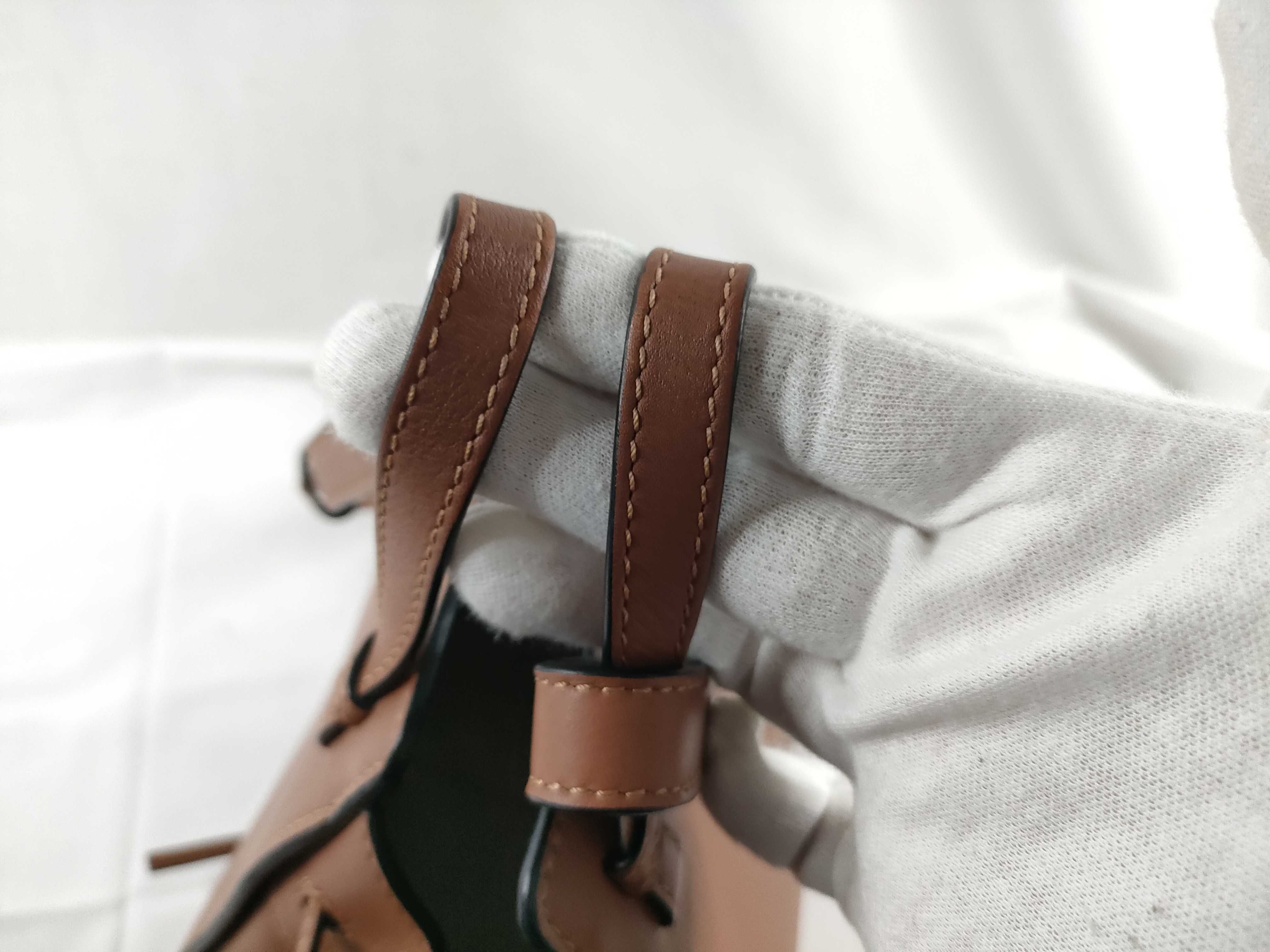 Hammock Drawstring Bag Mini Brown Handbag — view 7