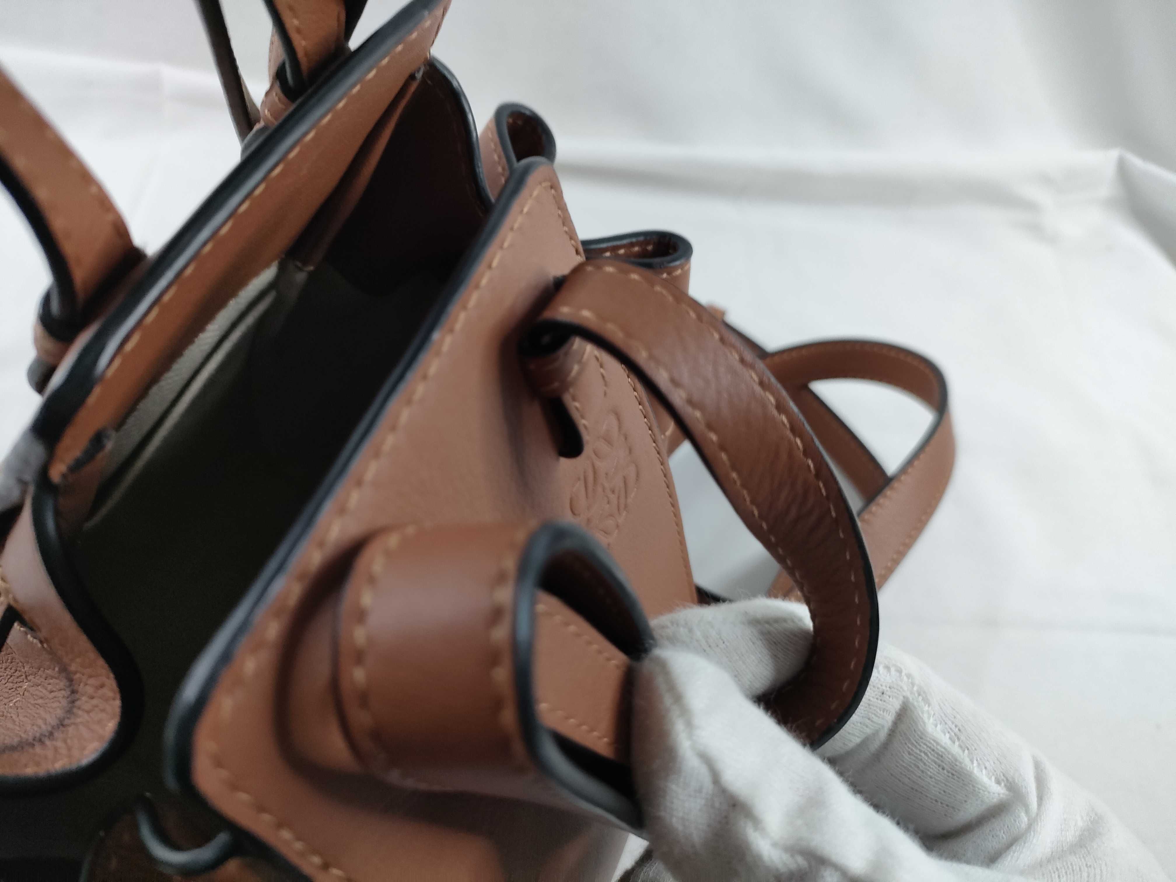Hammock Drawstring Bag Mini Brown Handbag — view 8