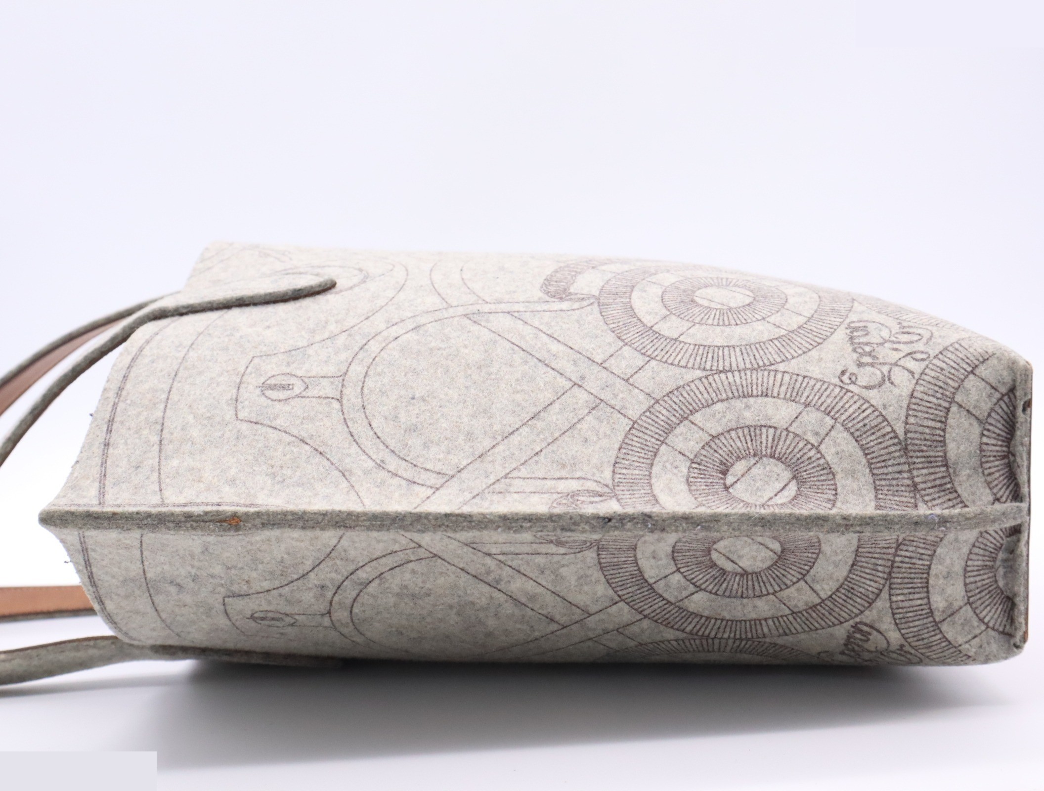 Felt x Leather Karimi MM, Gray, with Pouch, L Stamp, 2008 — view 3
