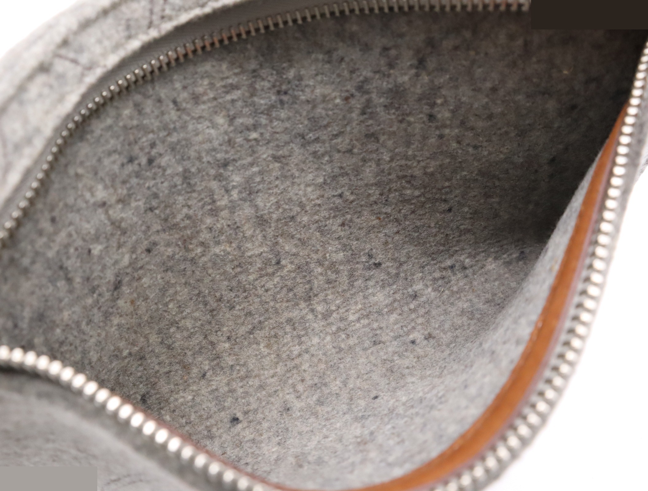 Felt x Leather Karimi MM, Gray, with Pouch, L Stamp, 2008 — view 9