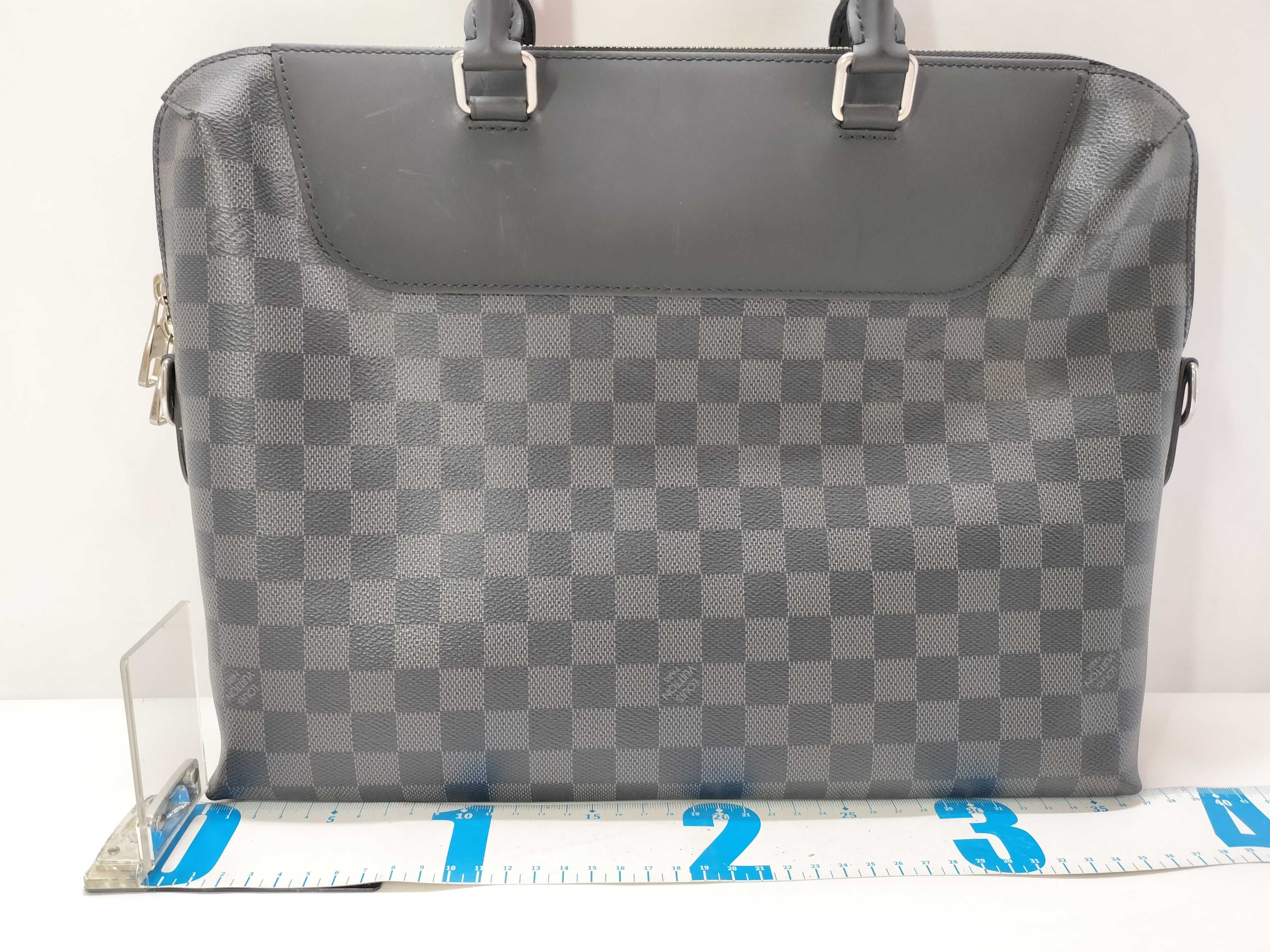 Damier Graphite Porte Documents Jour NM N48260 CA2117 Black Business Bag — view 2