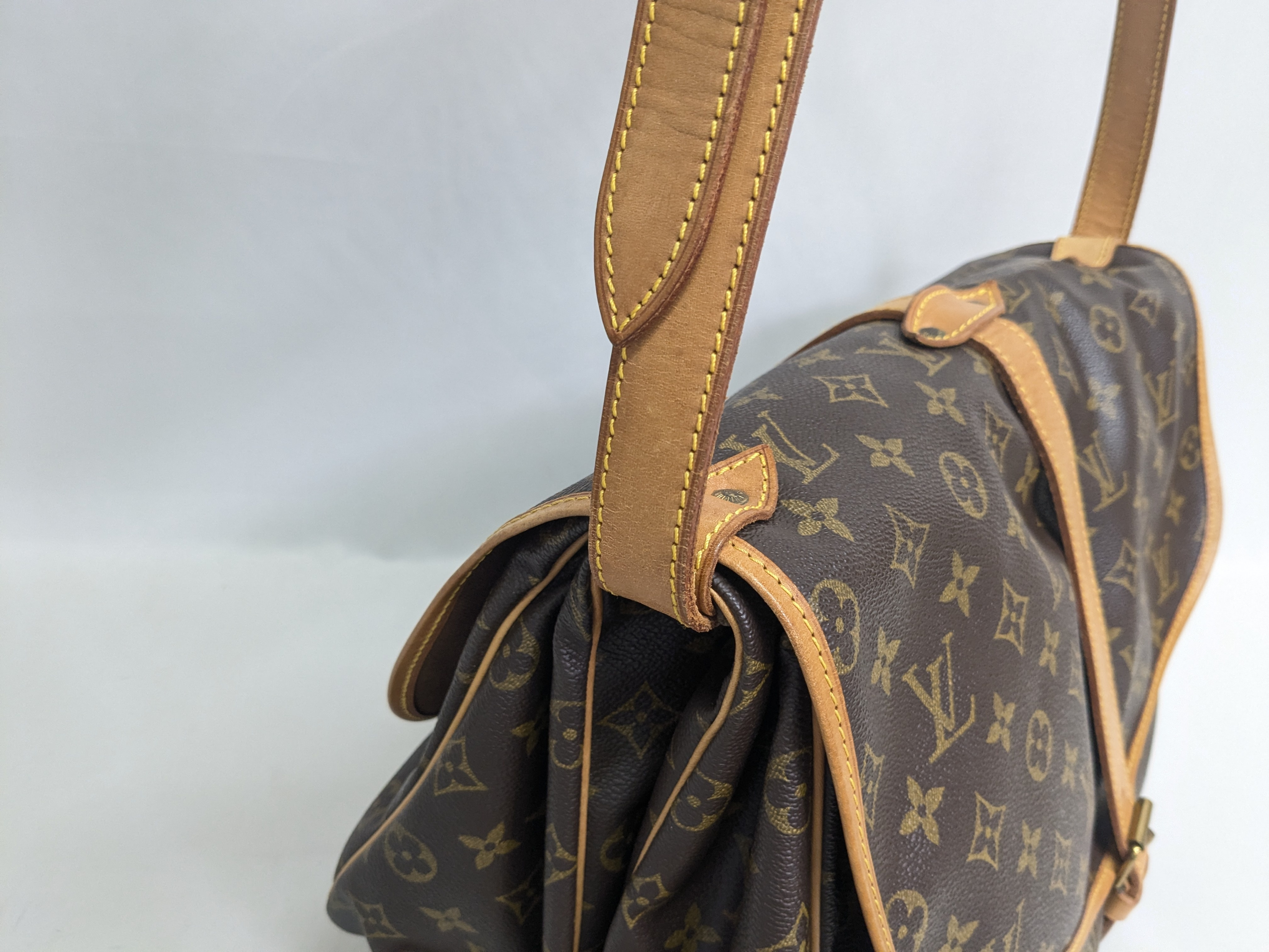 LV Monogram Saumur 35 Shoulder Bag — view 7