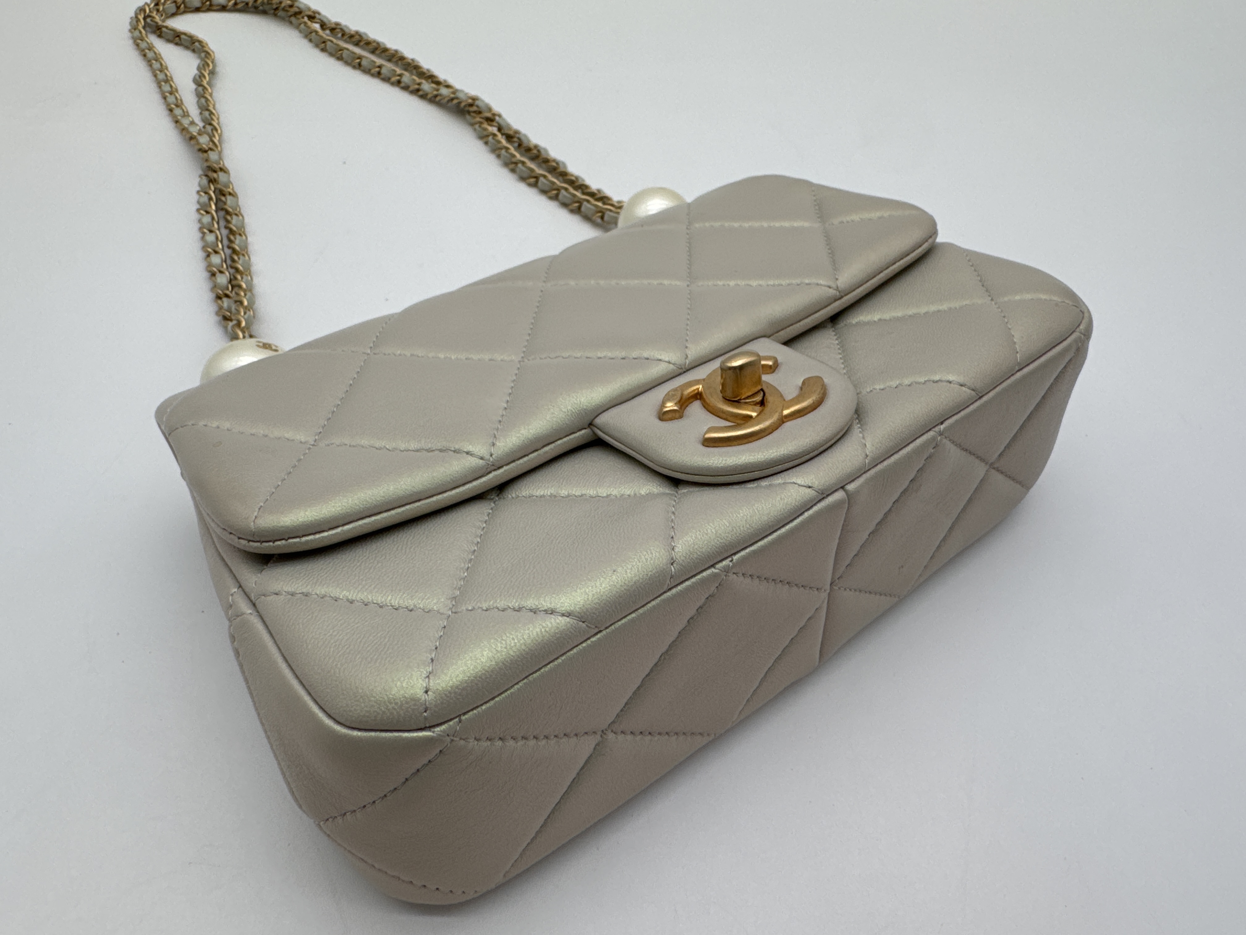 Lambskin Mini Matelassé Shoulder Bag — view 6