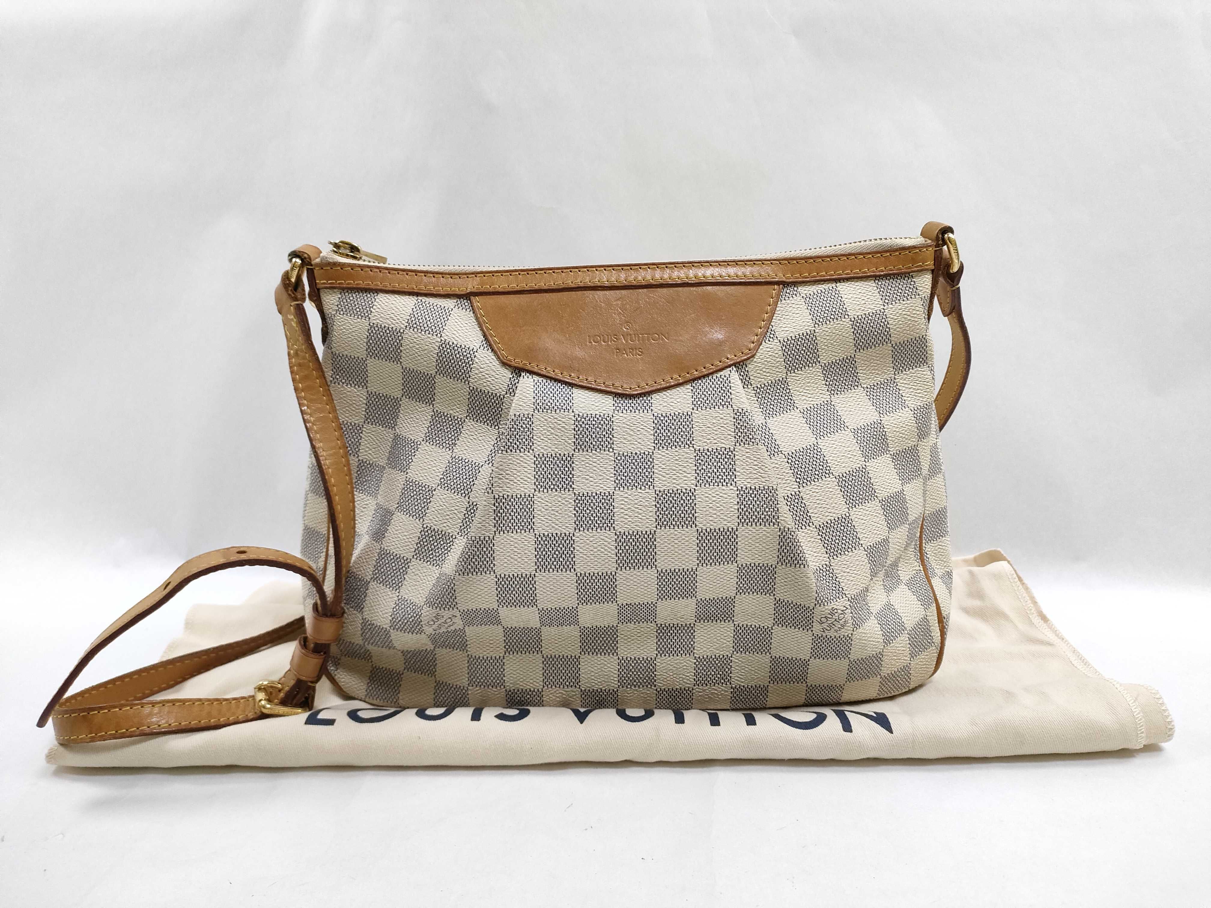 Damier Azur Siracusa PM N41113 SP0132 Shoulder Bag