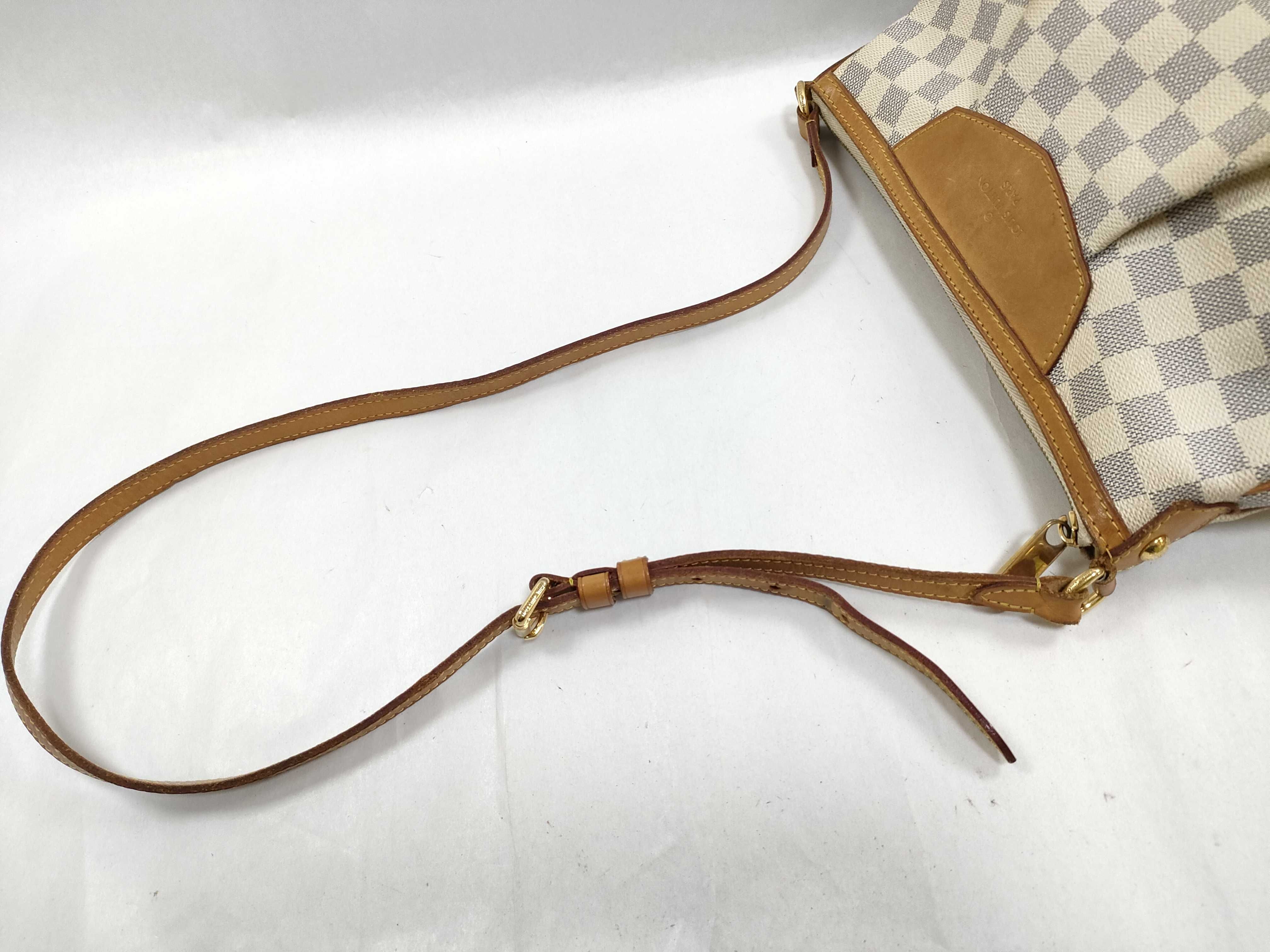 Damier Azur Siracusa PM N41113 SP0132 Shoulder Bag — view 3