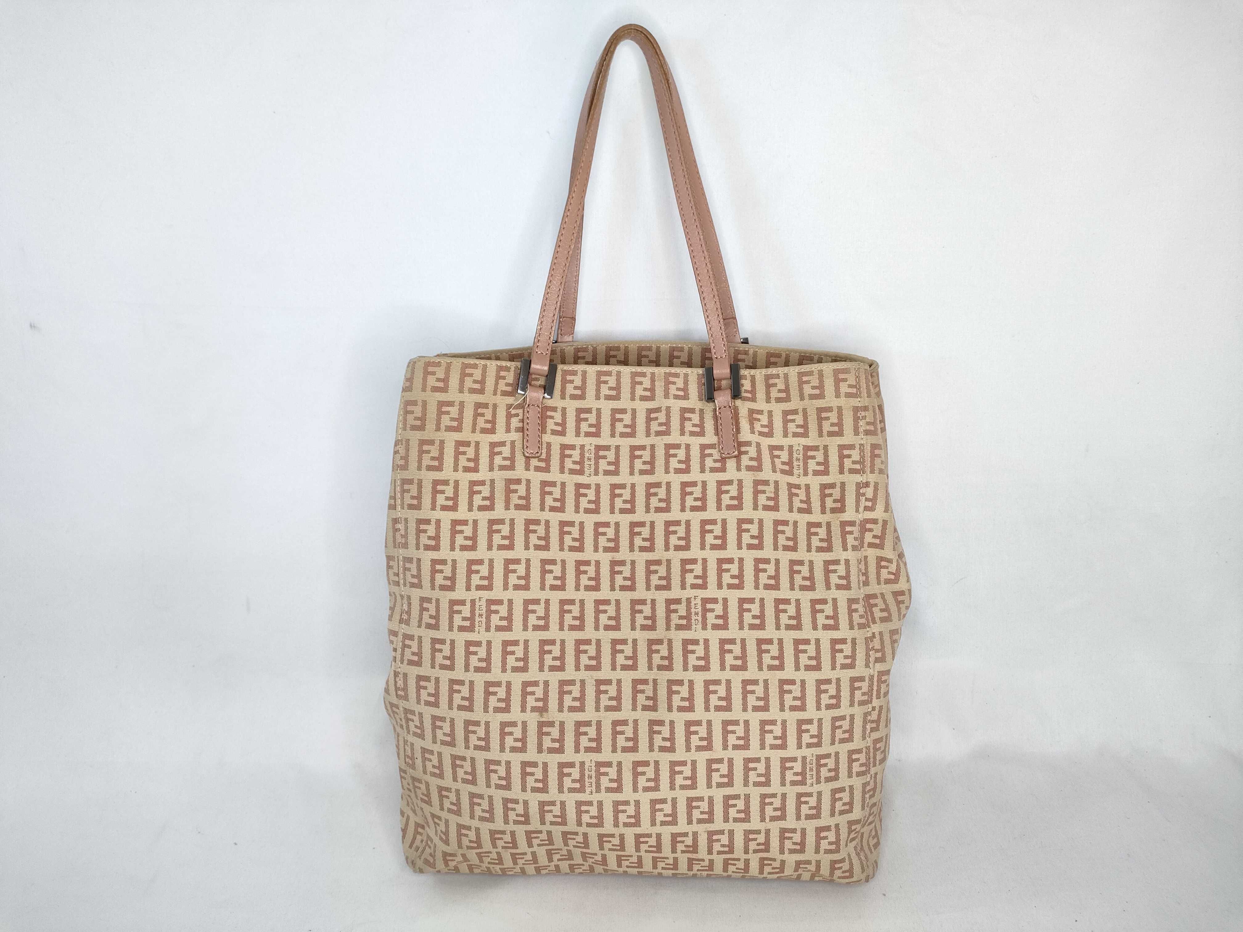 Zucchino Canvas x Leather Tote Bag 8BH067 Tote Bag