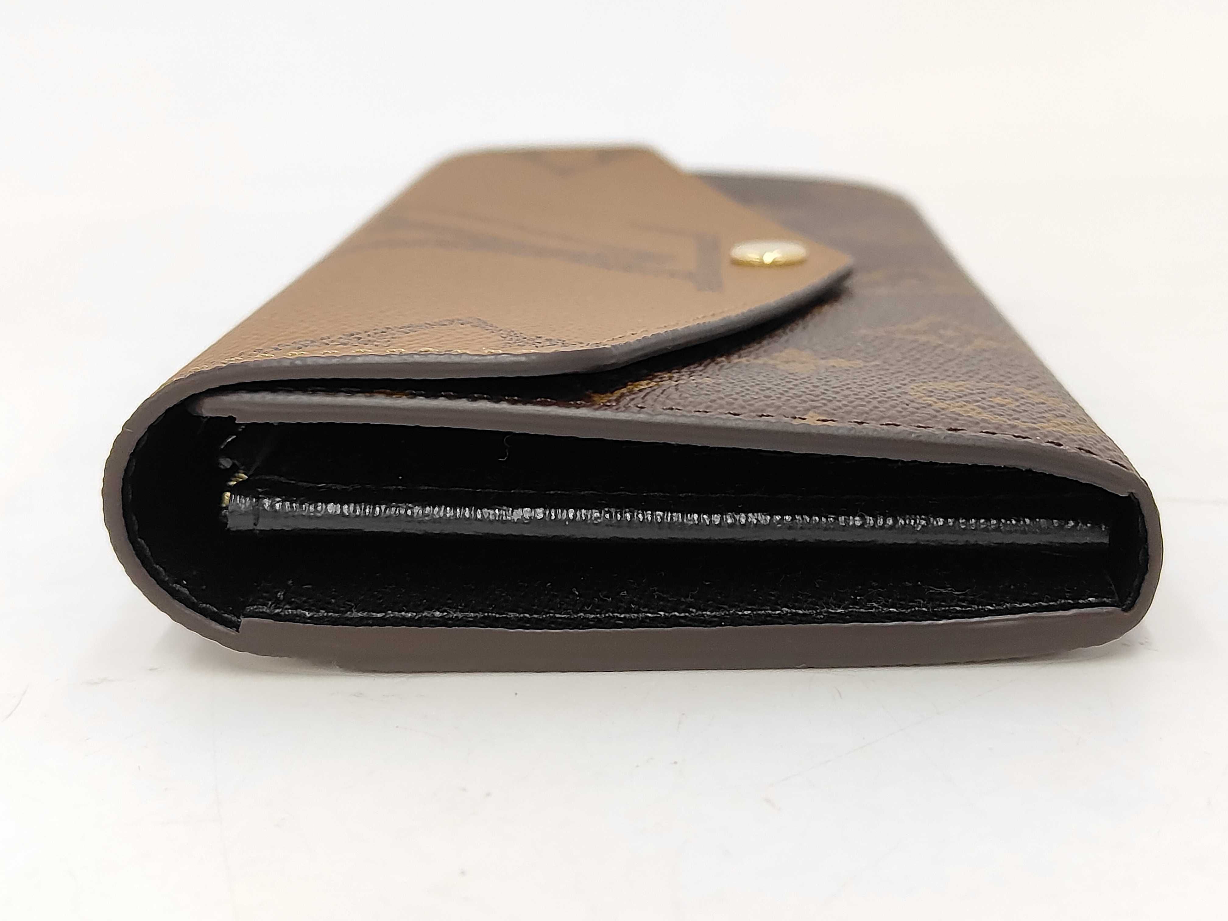 Monogram Louis Vuitton Giant Reverse Portefeuille Sarah IC Chip Wallet — view 6