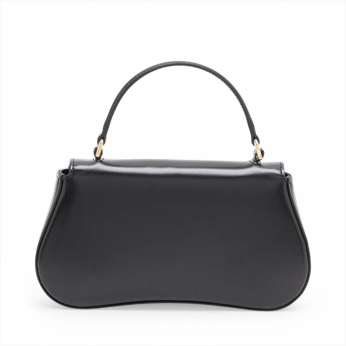 Triomphe Teen Laura Leather 2-Way Handbag, Black — view 2