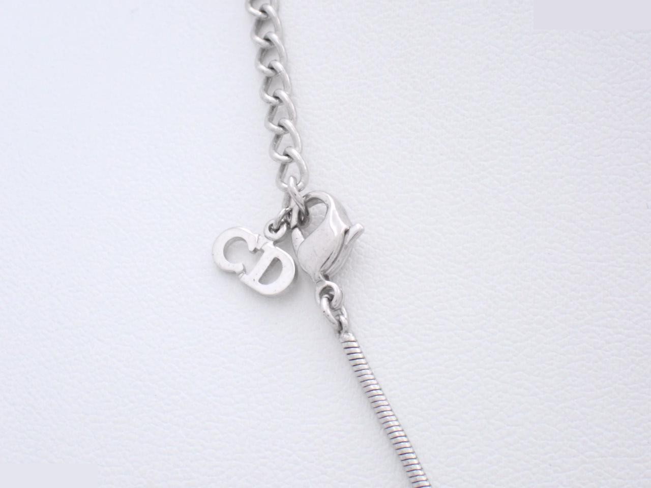 Necklace, CD design, silver, pouch, chain approximately 44cm — view 2
