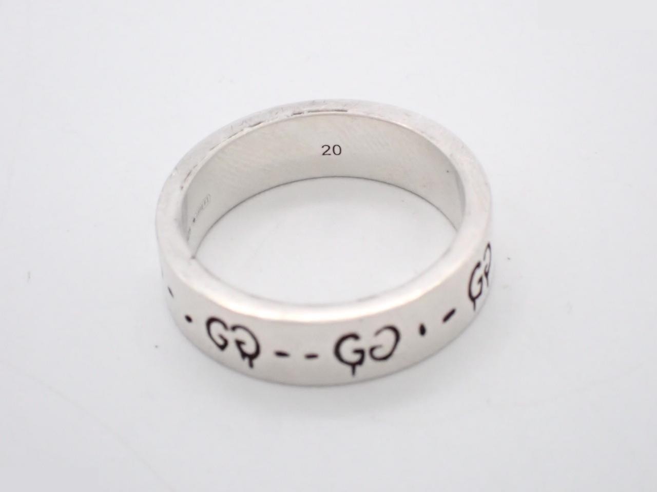 Ghost ring, engraved with "20", actual size #19, 925g/7.8g — view 2