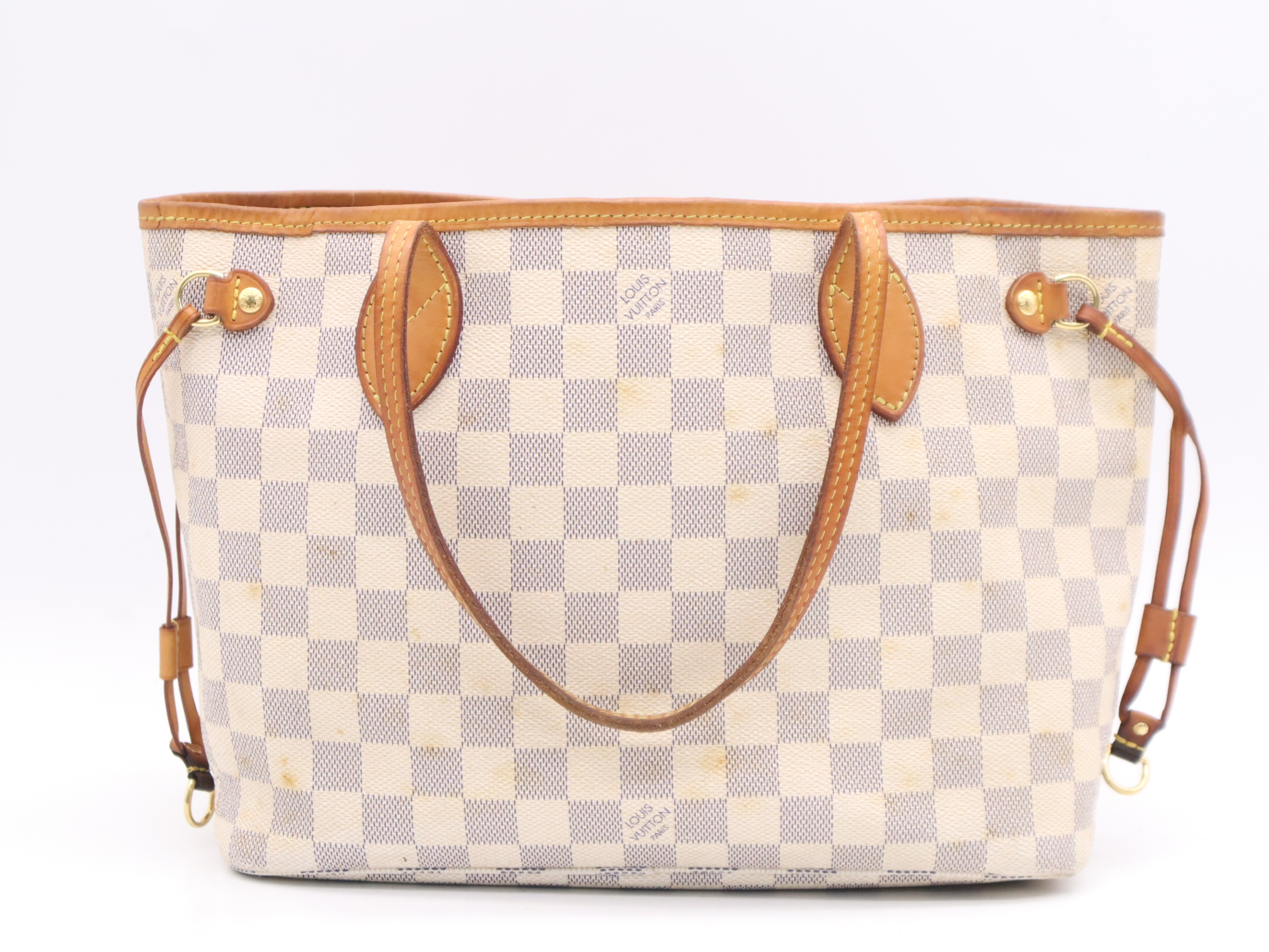 N51110 Azur Neverfull PM (Old Model) Tote Bag — view 2