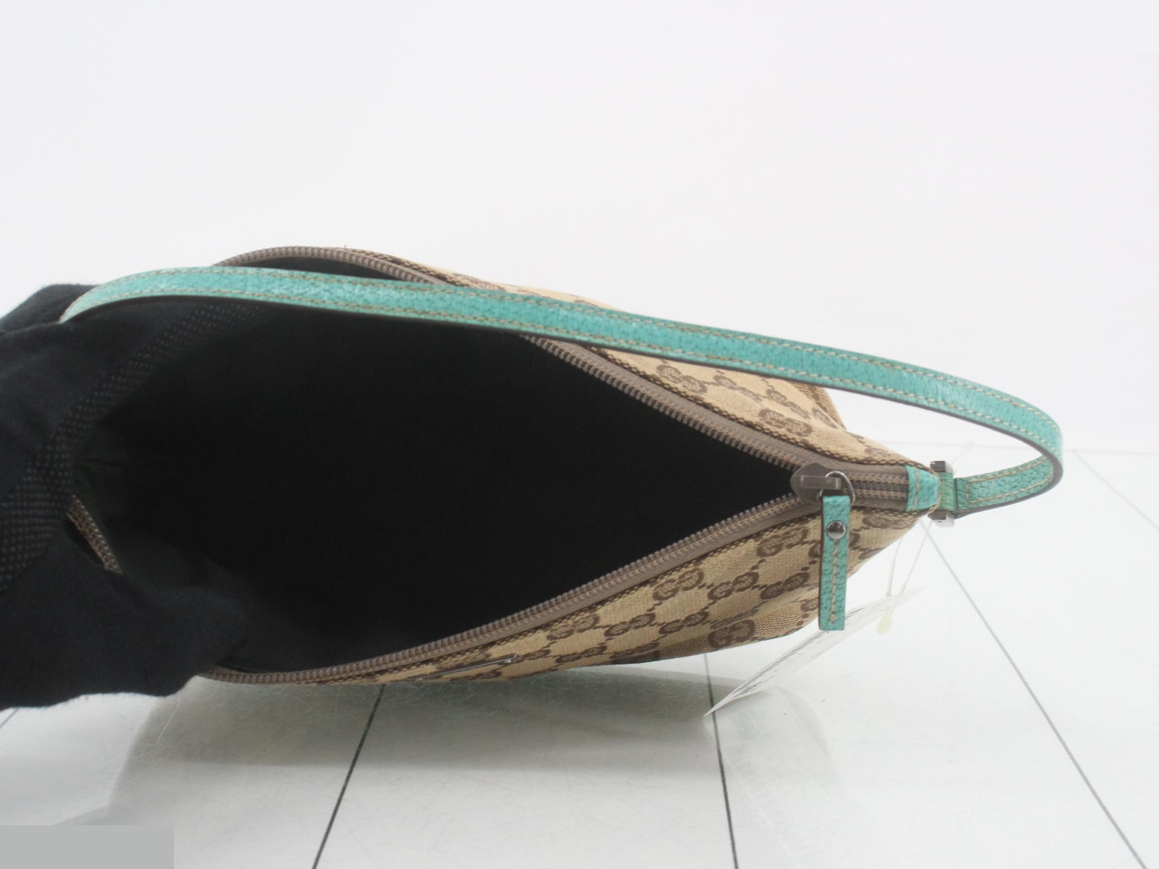 GG Canvas (Bag) / Pouch - Turquoise Blue — view 4